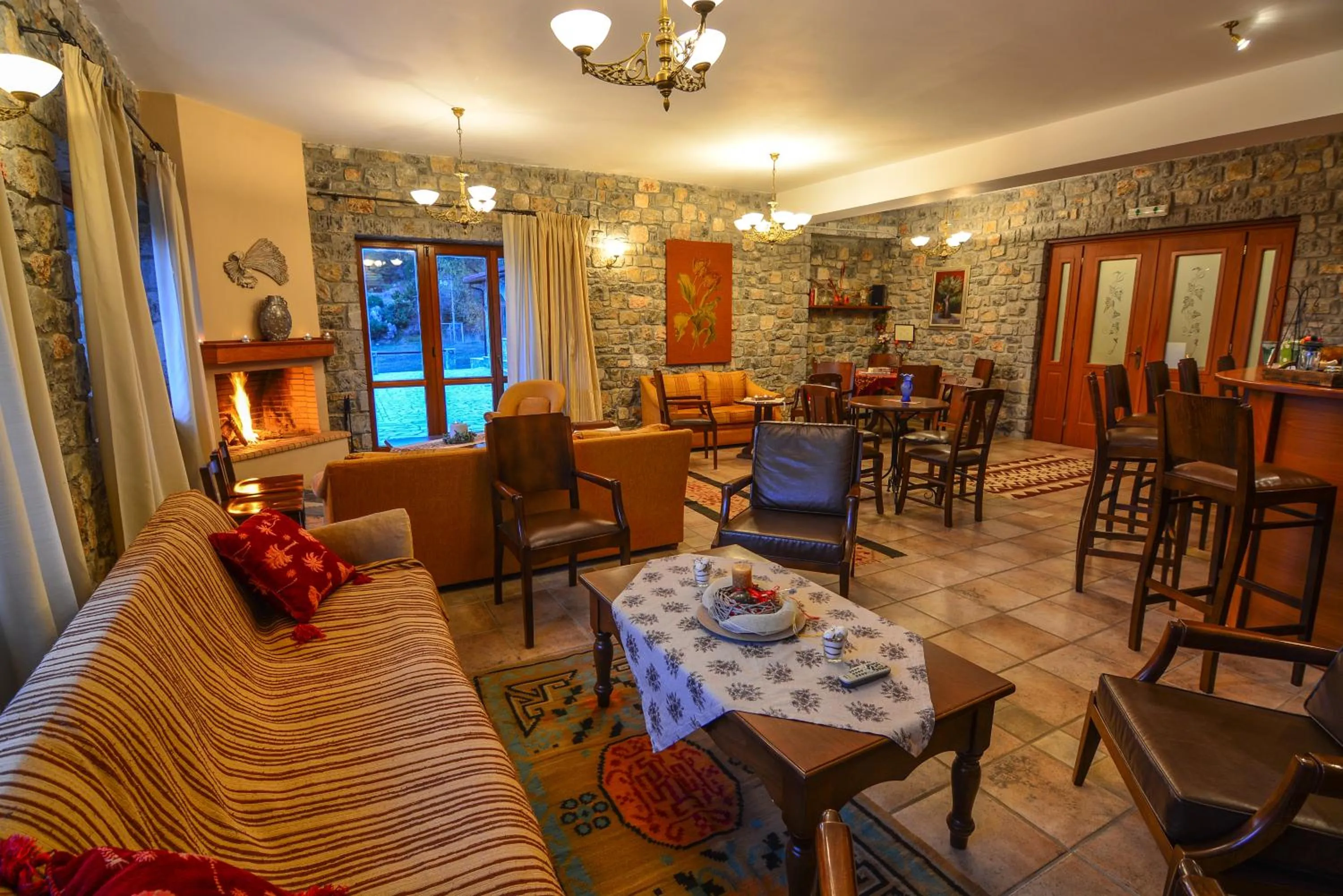 Lounge or bar in Karyatis Resort