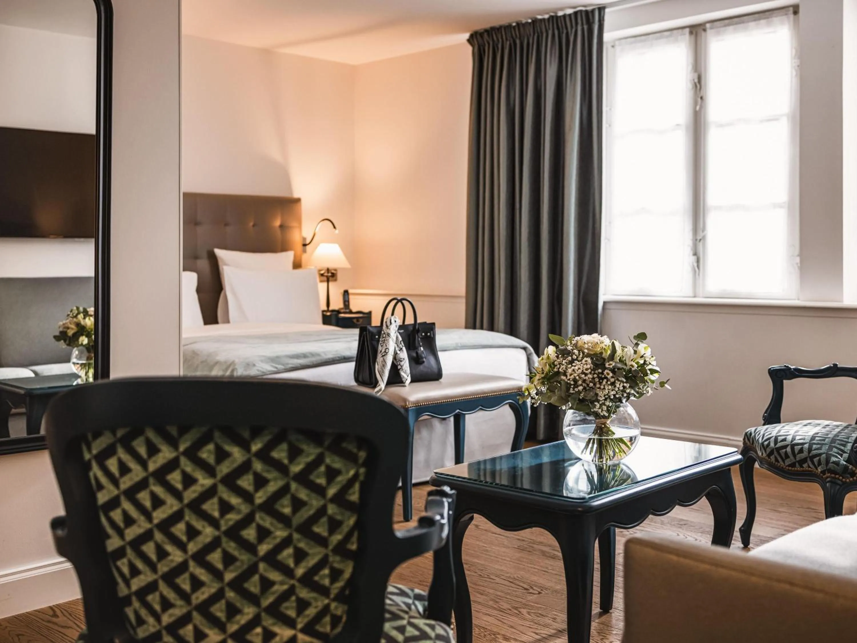 Bedroom in Cour du Corbeau Hotel Strasbourg - MGallery Collection