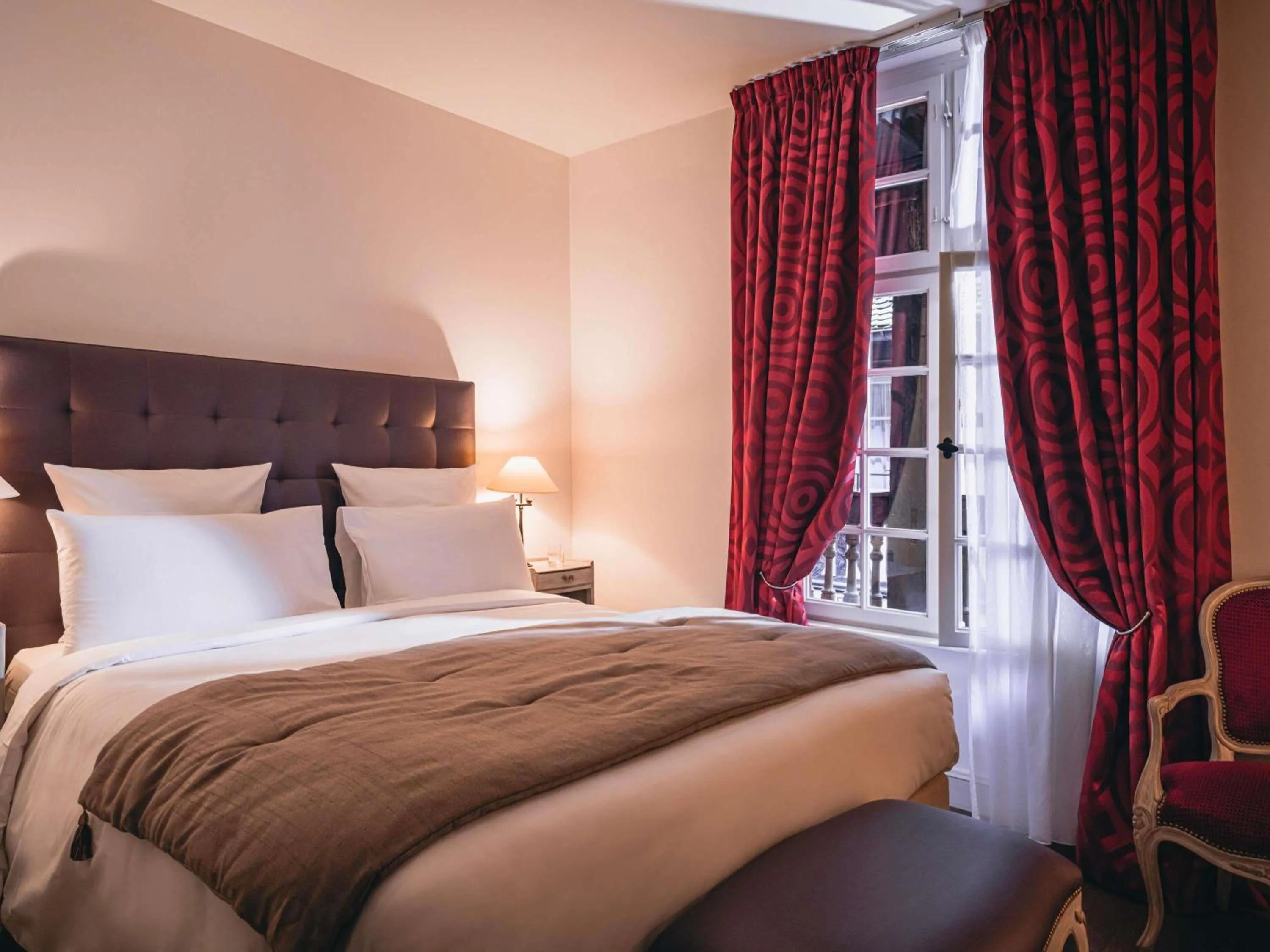 Bedroom, Bed in Cour du Corbeau Hotel Strasbourg - MGallery Collection