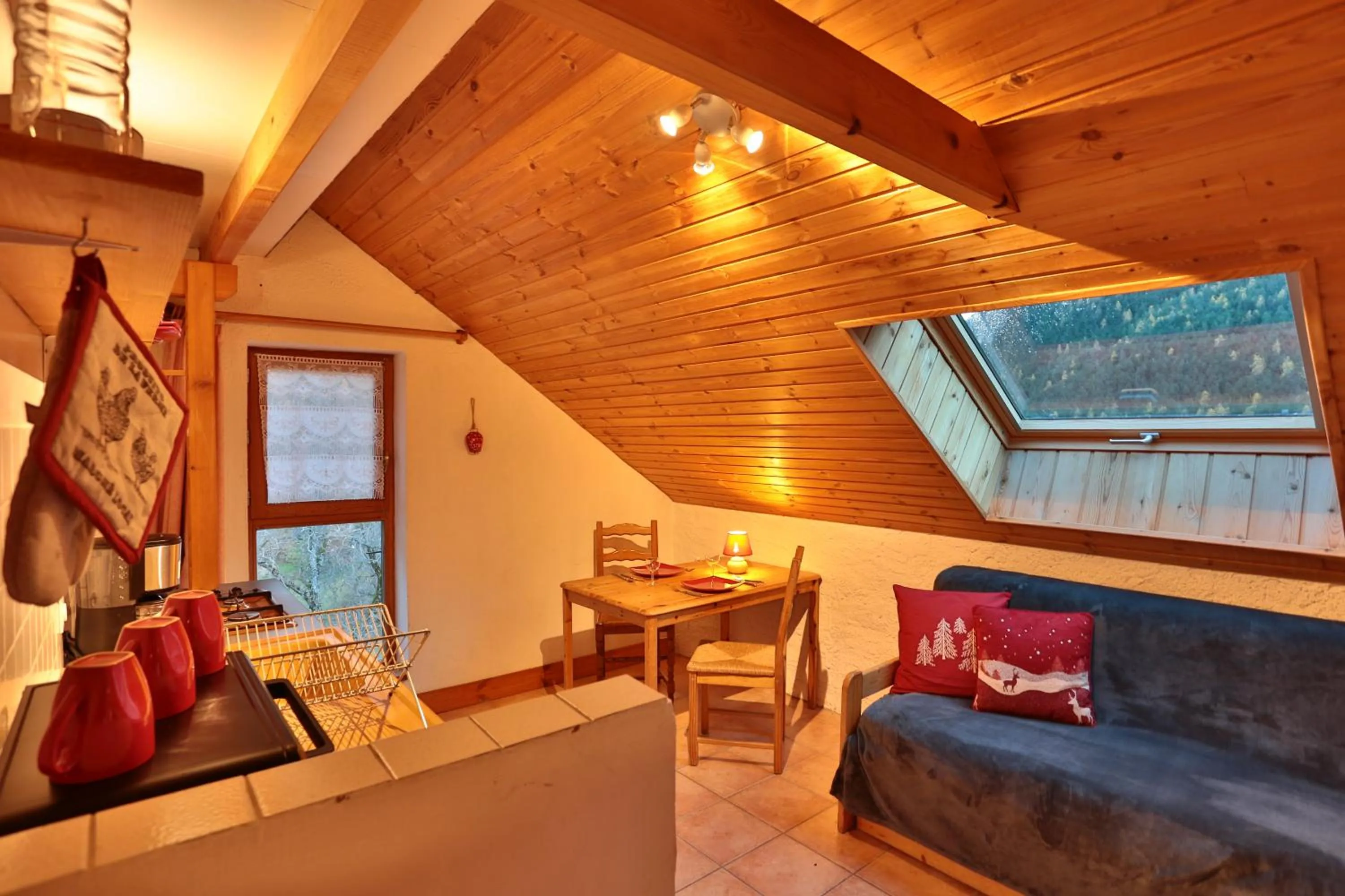 Bed in Hôtel Restaurant Gîtes Les 5 Saisons