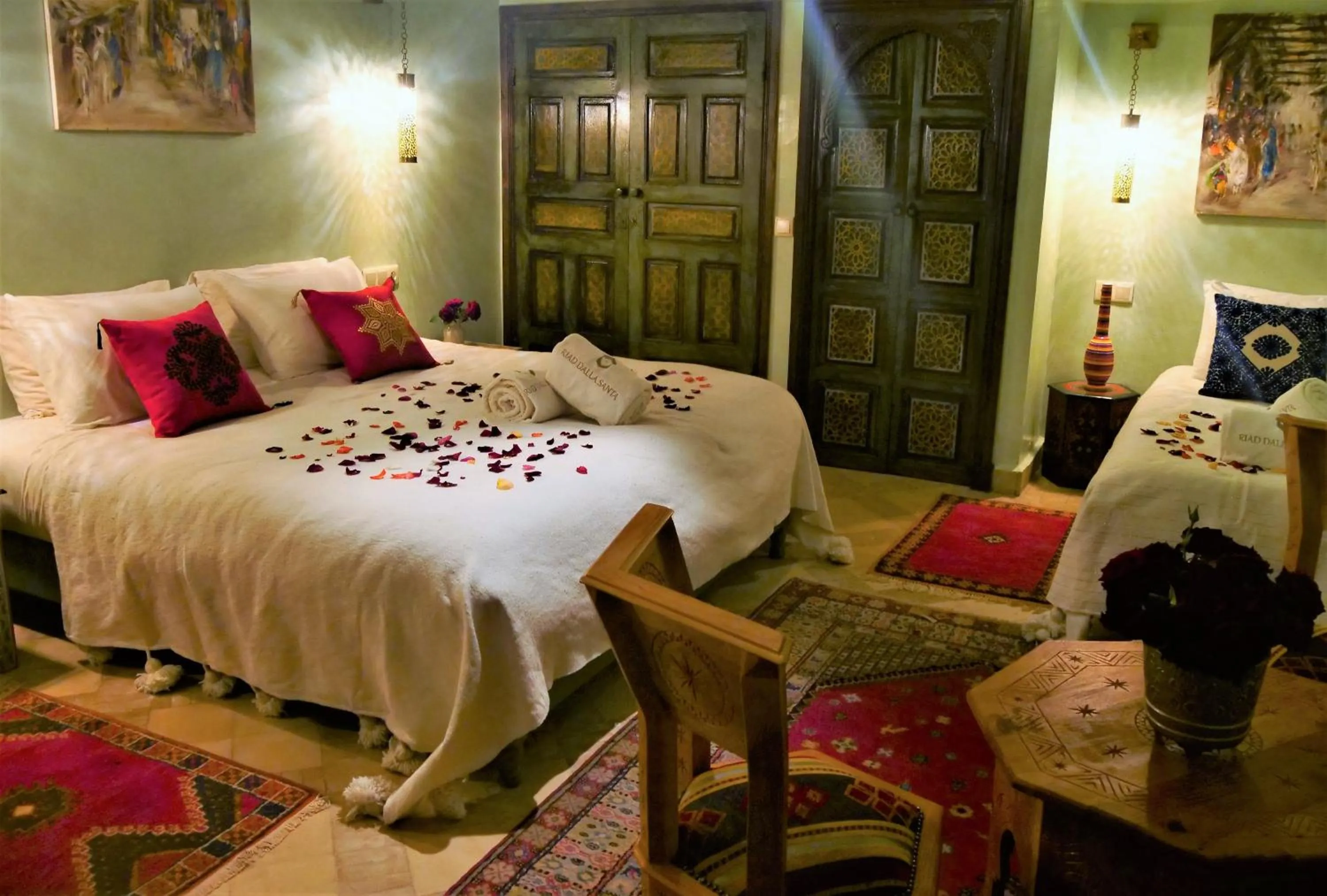Bed in Riad Dalla Santa