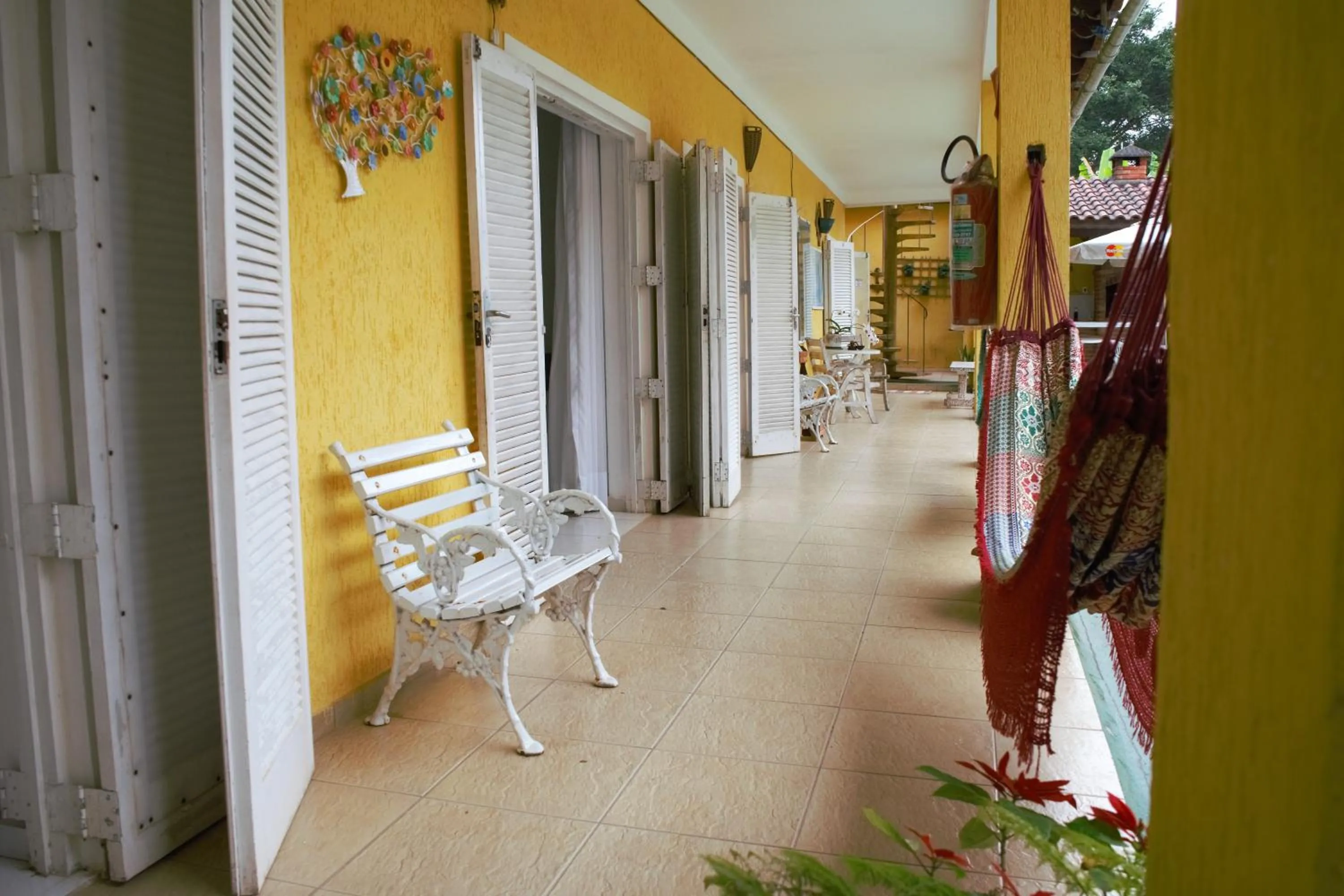 Patio in Pousada Sorocotuba - Piscina Aquecida