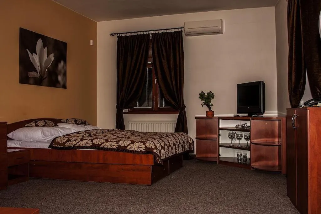 Bed in Hotel Pod Hradom