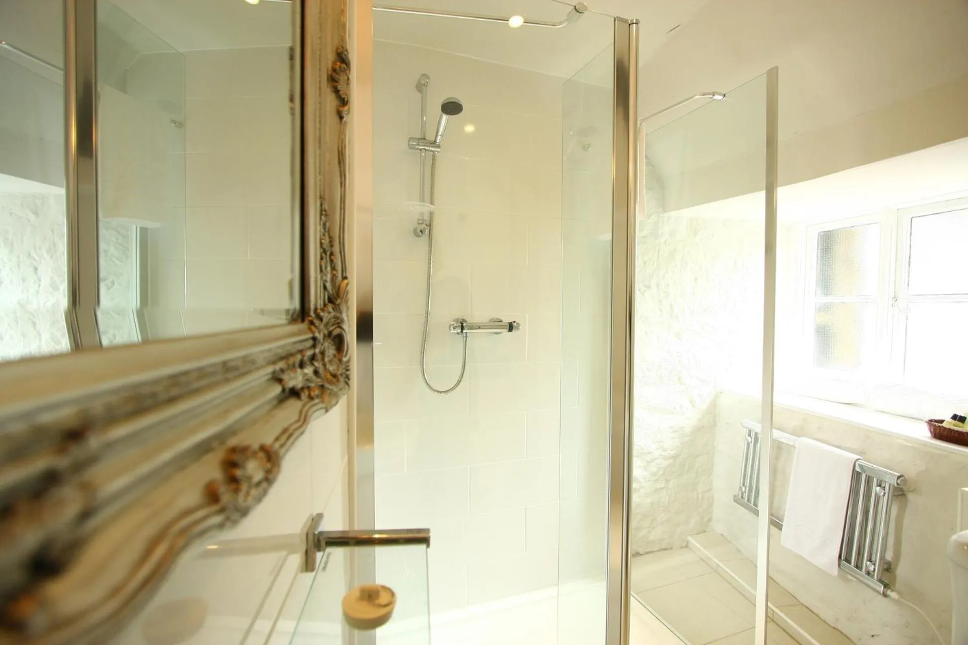 Shower in The Oxenham Arms Hotel Devon