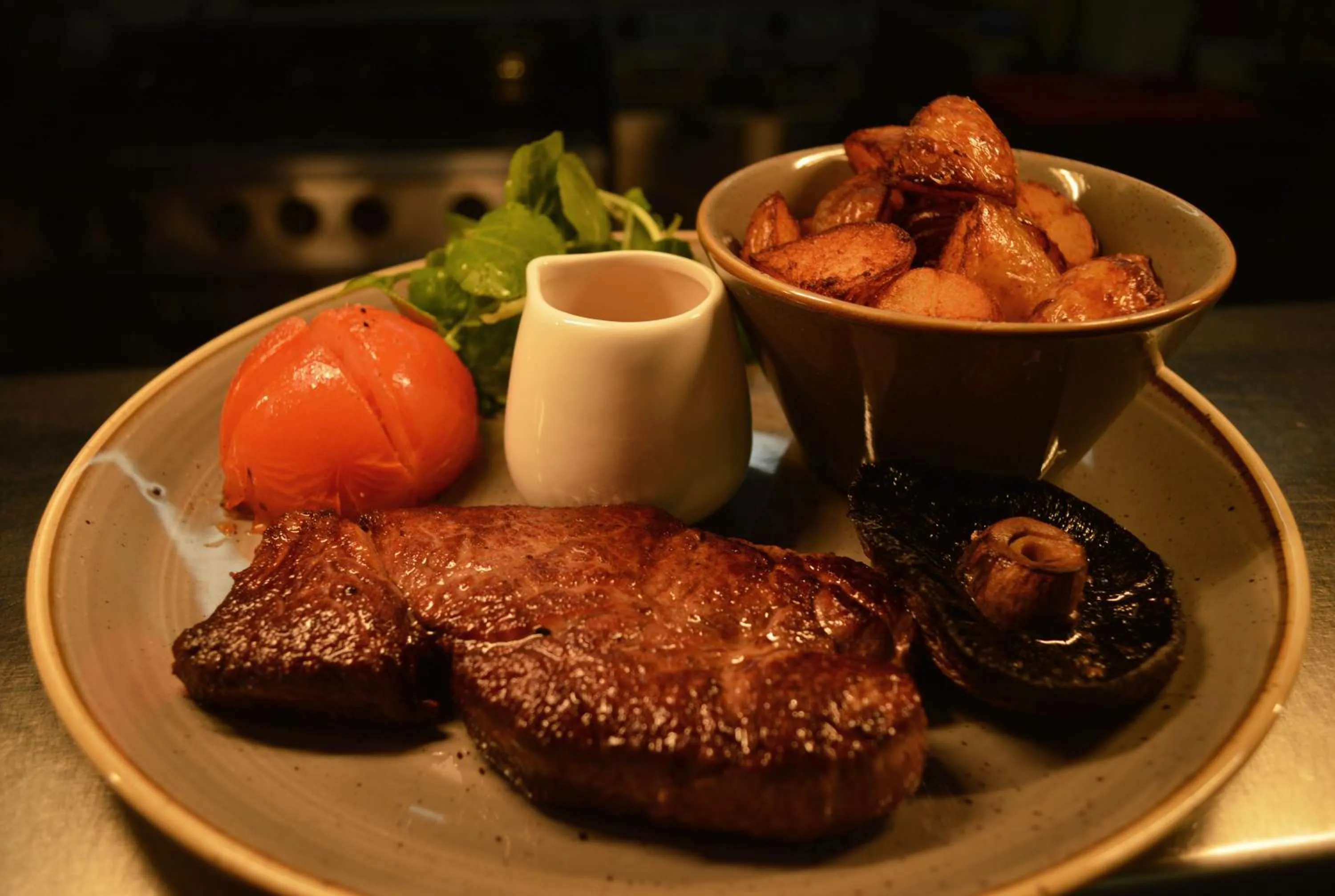 Food close-up in The Oxenham Arms Hotel Devon