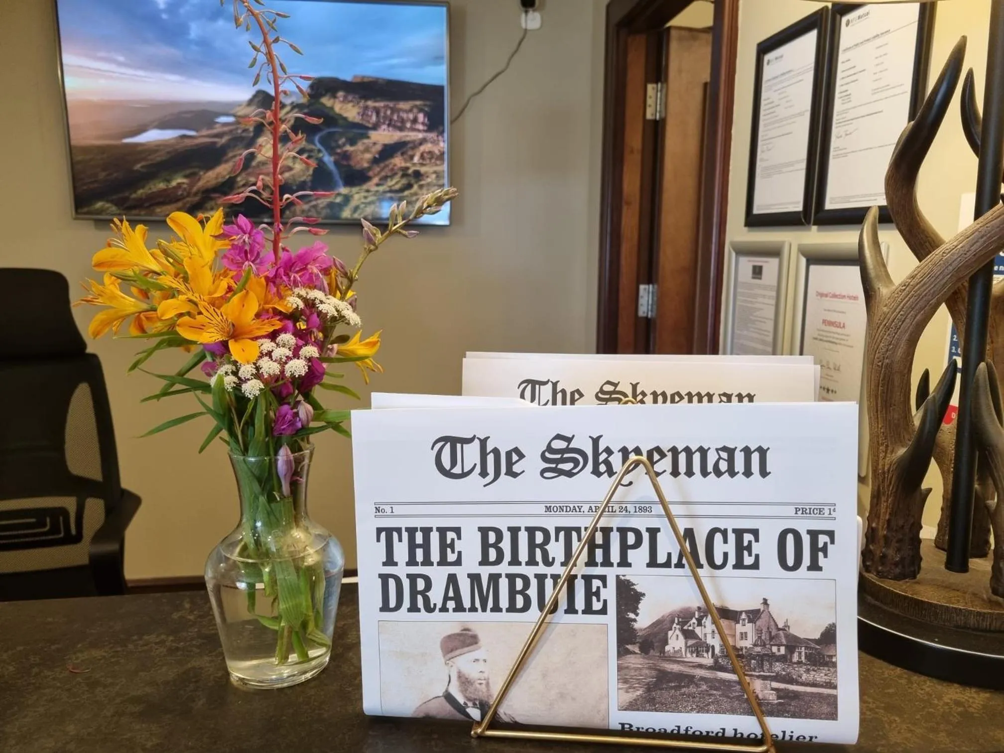 Decorative detail in Broadford Hotel