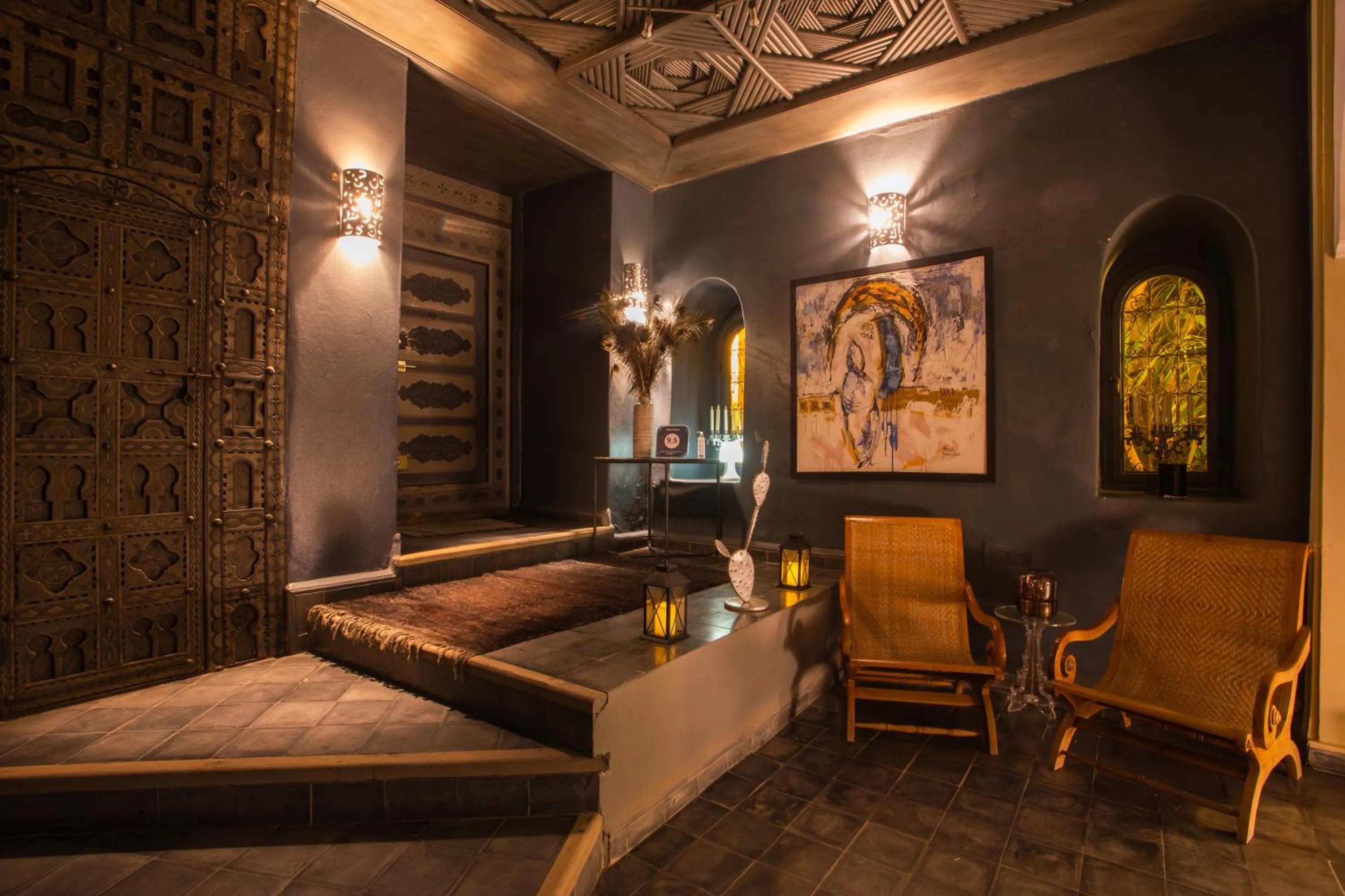 Facade/entrance, Bed in Riad Hizad