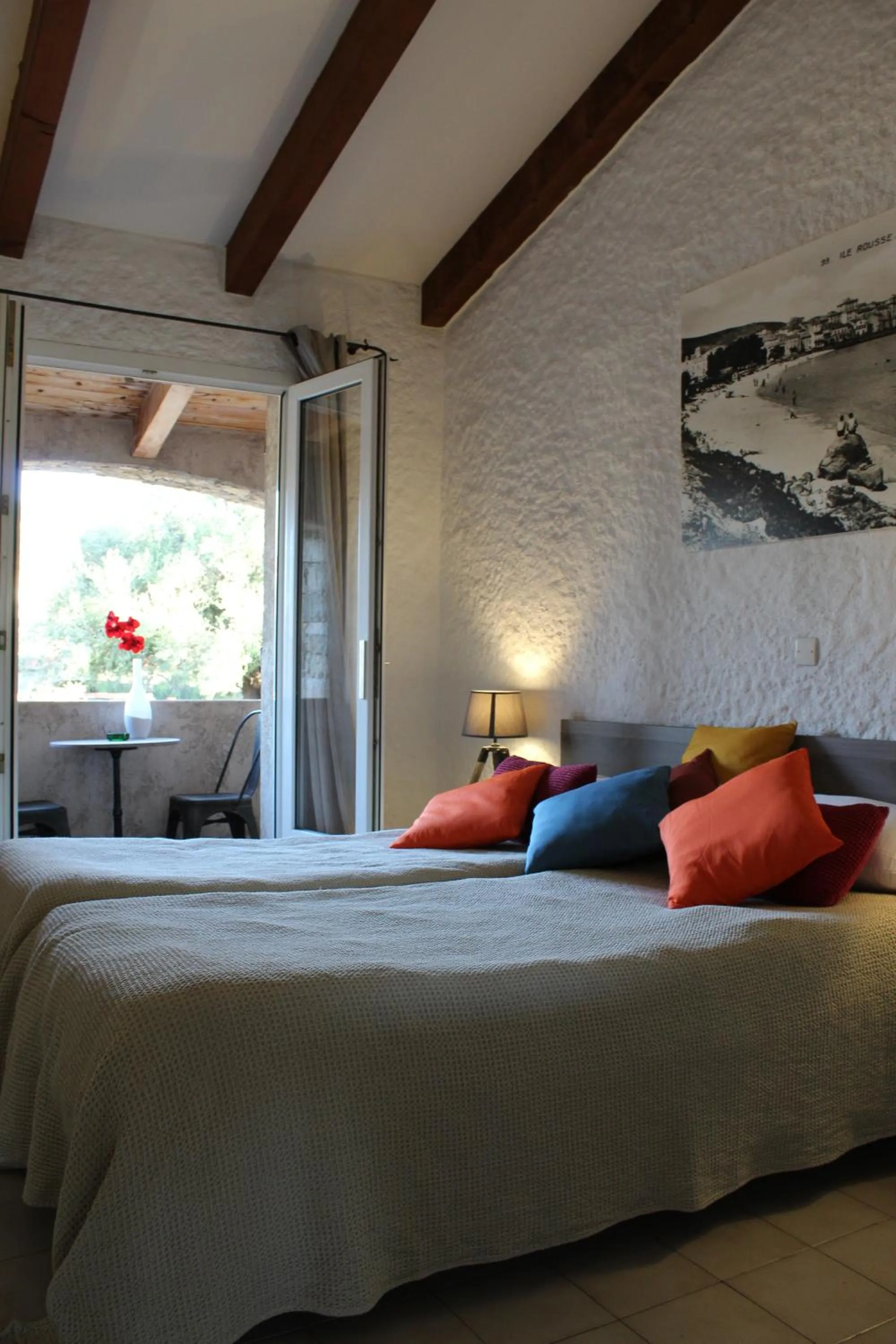 Bed in Hôtel Casa Rossa & Spa