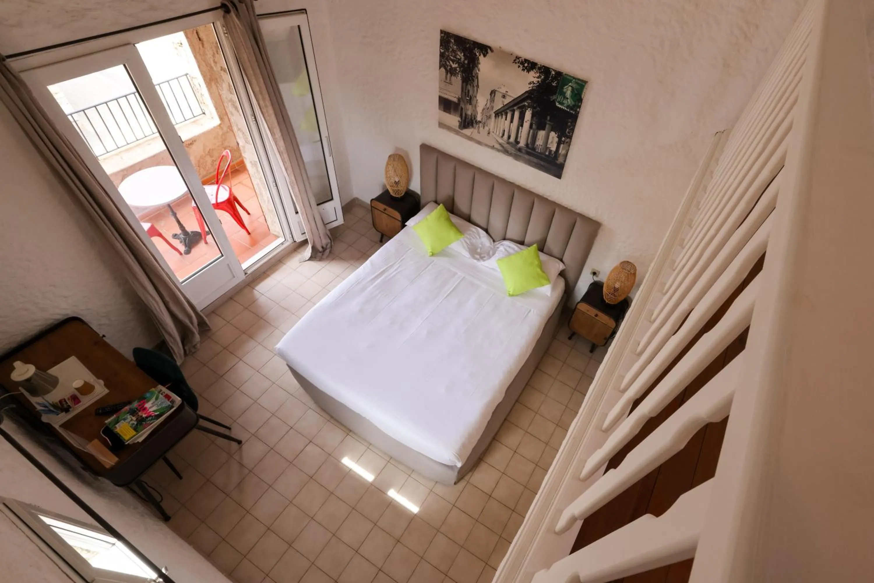 Bed in Hôtel Casa Rossa & Spa