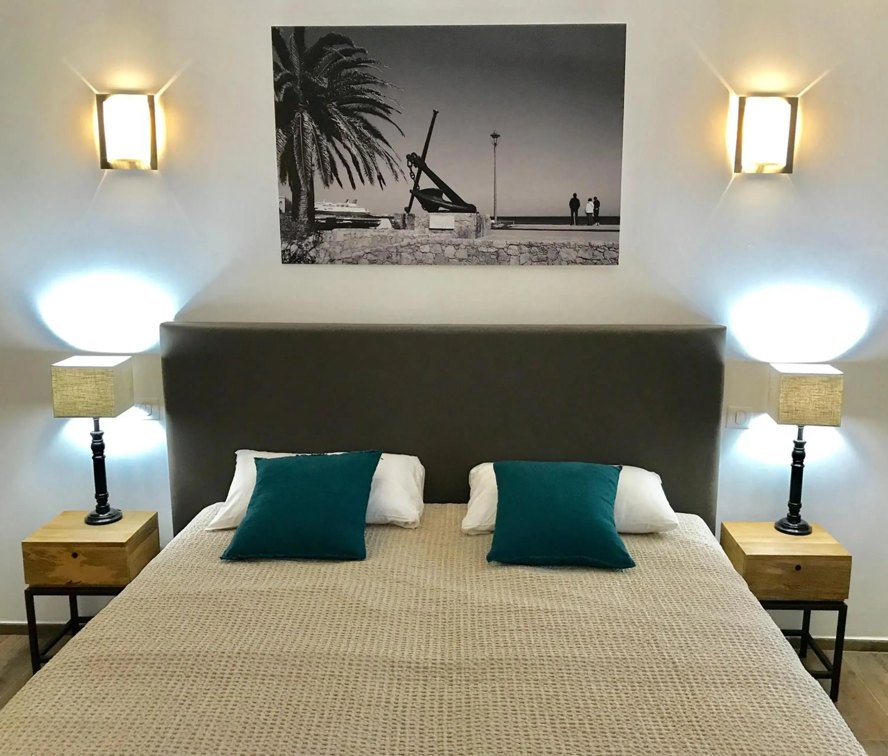 Bed in Hôtel Casa Rossa & Spa Bed in Hôtel Casa Rossa & Spa