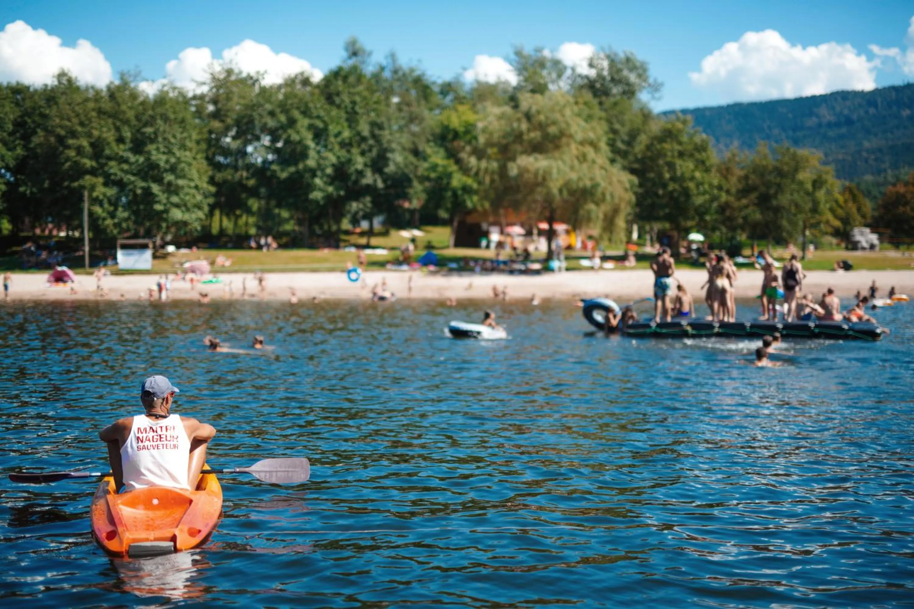 Beach in Camping Base de Loisirs du Lac de la Moselotte