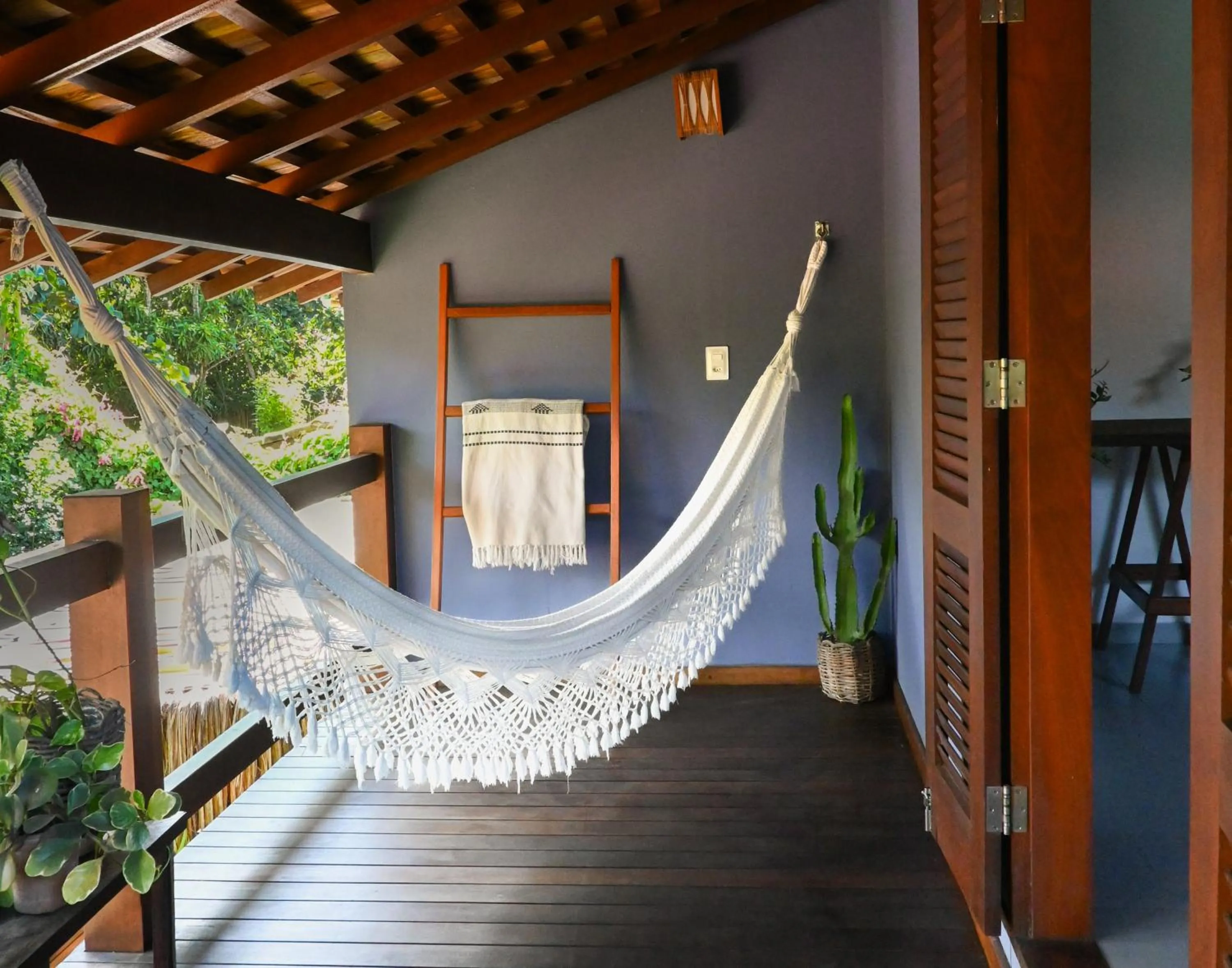 Balcony/Terrace in Pousada Habitat Caraíva