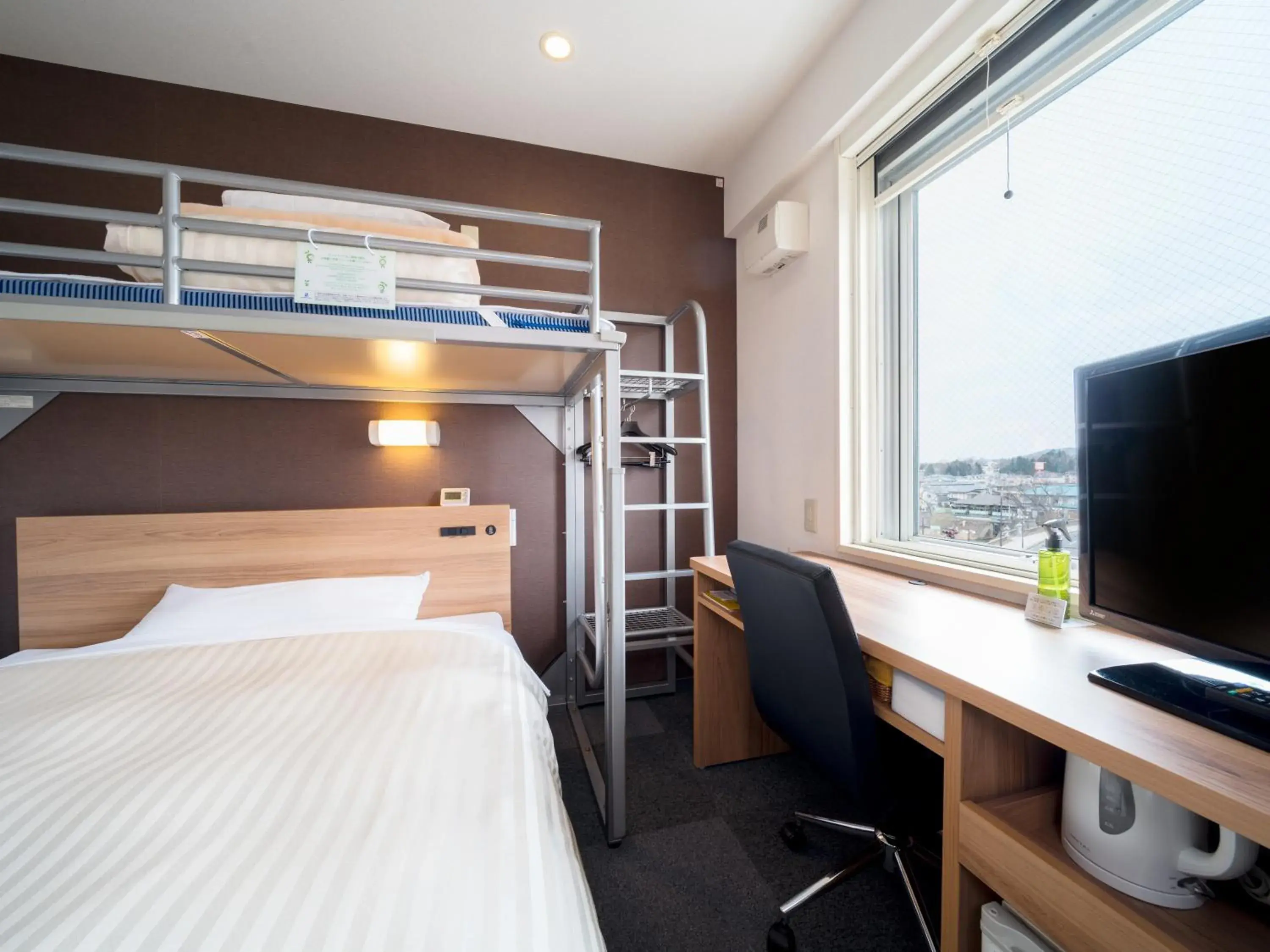 Bed in Super Hotel Morioka Bed in Super Hotel Morioka