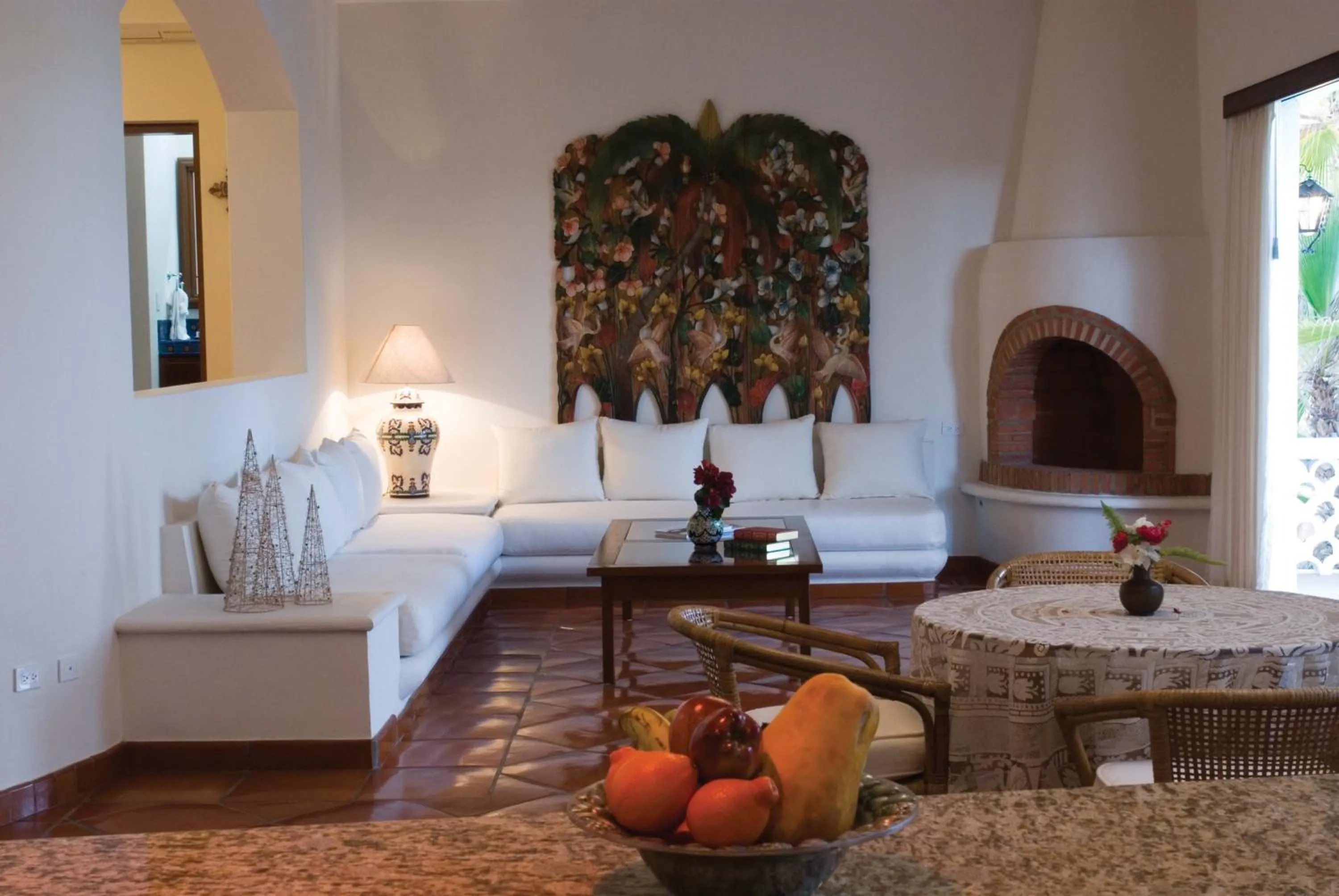 Living room, Bed in Hacienda Todos Los Santos