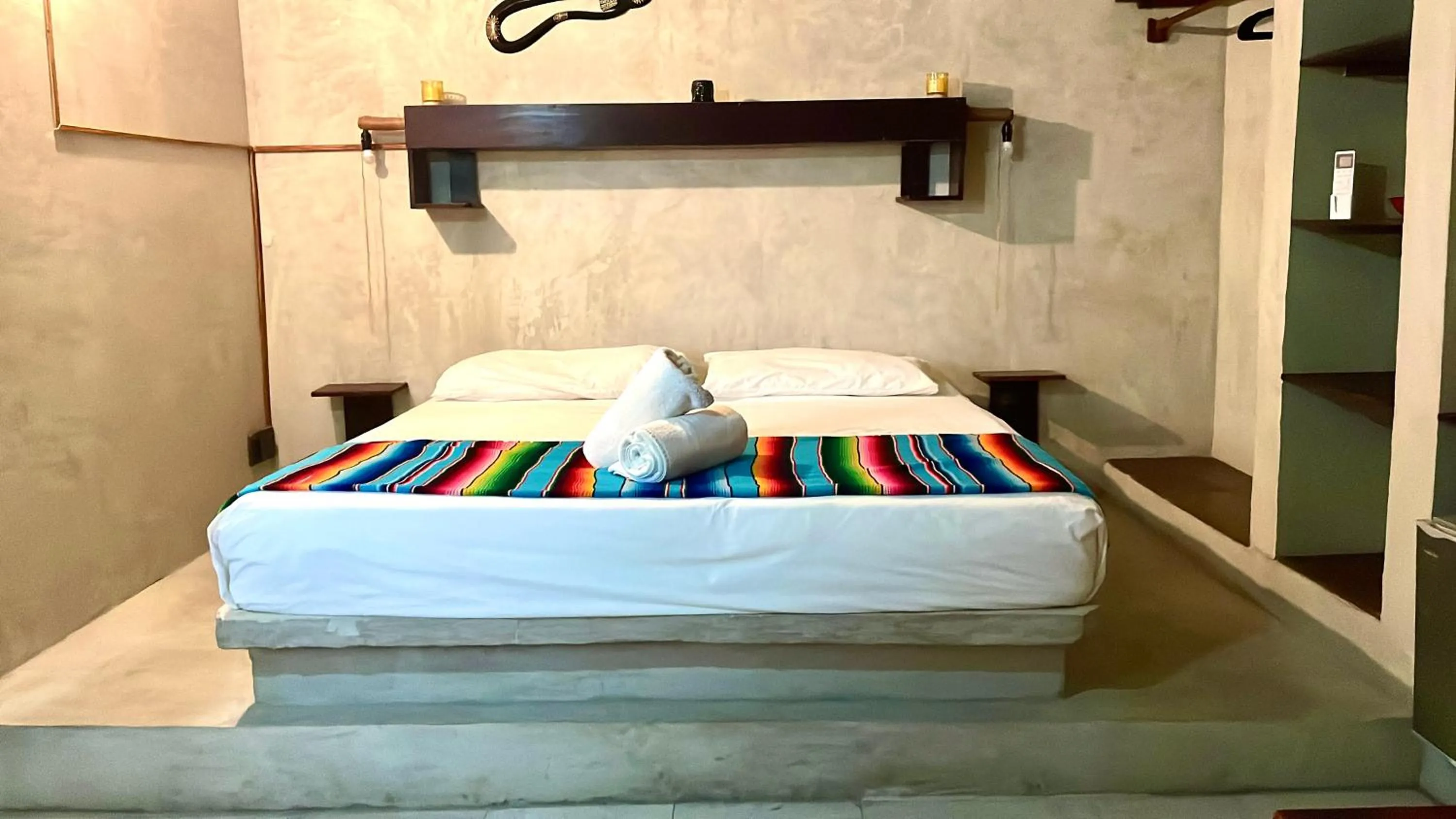 Bed in Pacha Tulum Boutique Hotel