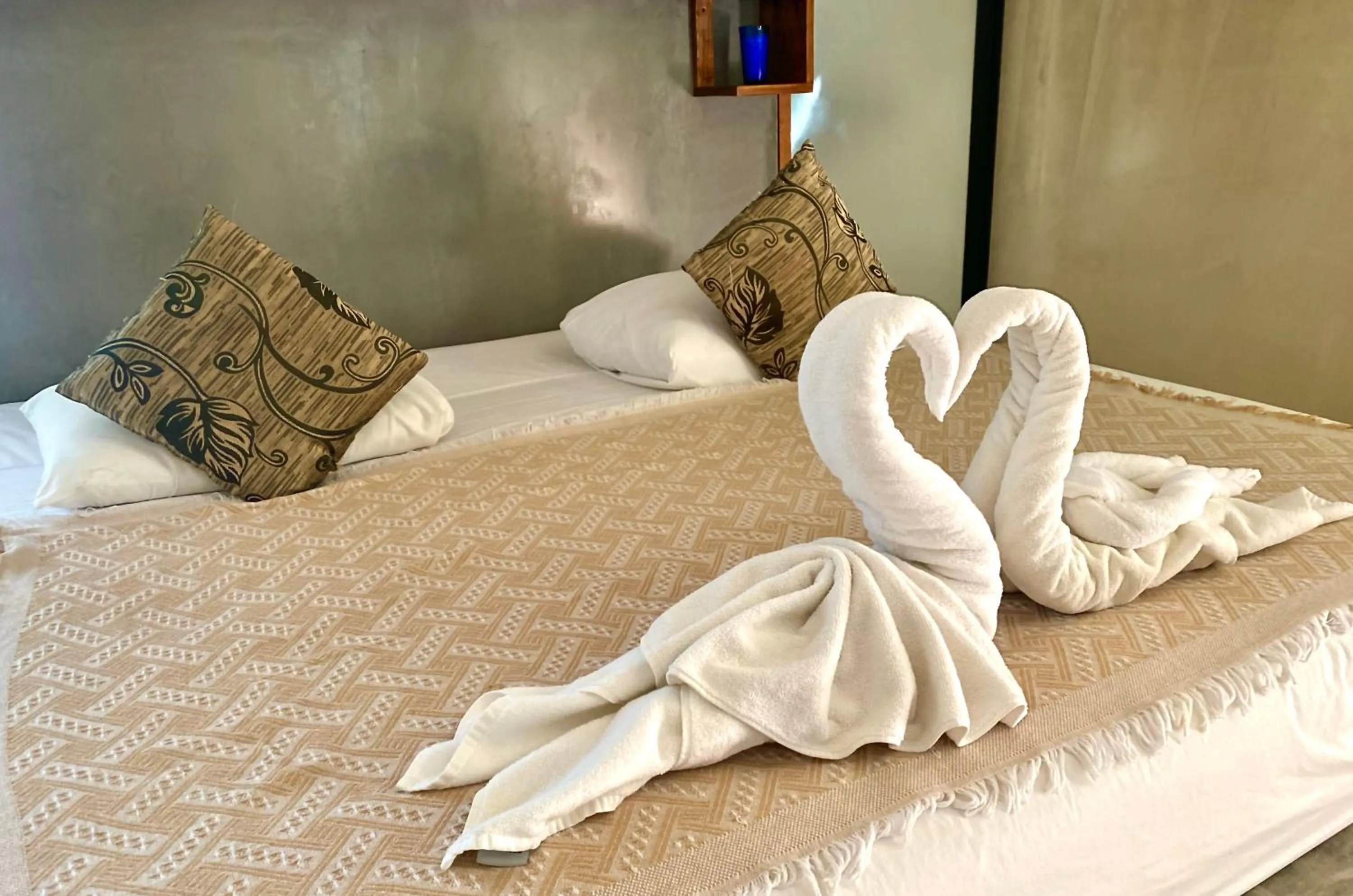 Bed in Pacha Tulum Boutique Hotel