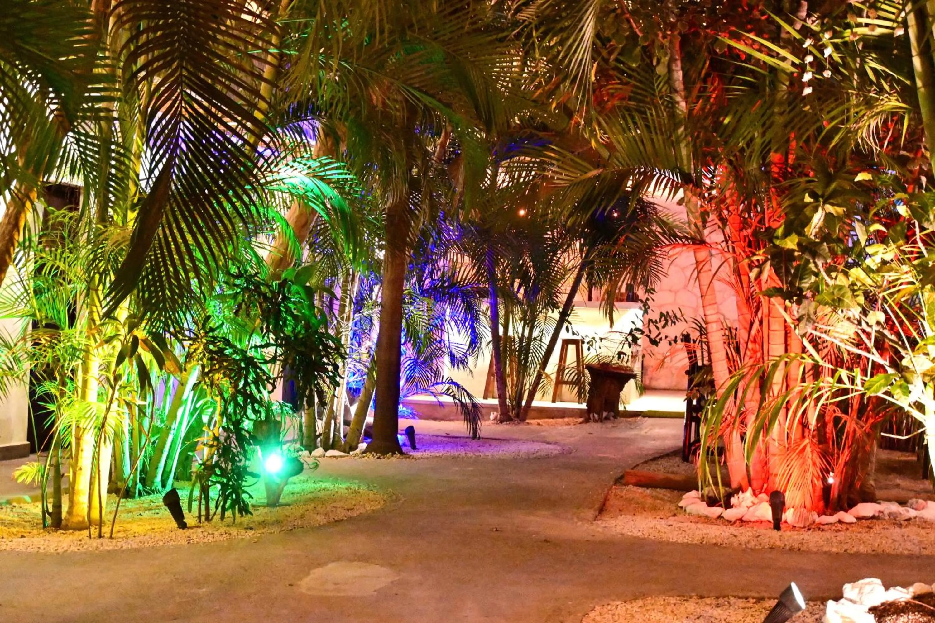 Inner courtyard view in Pacha Tulum Boutique Hotel
