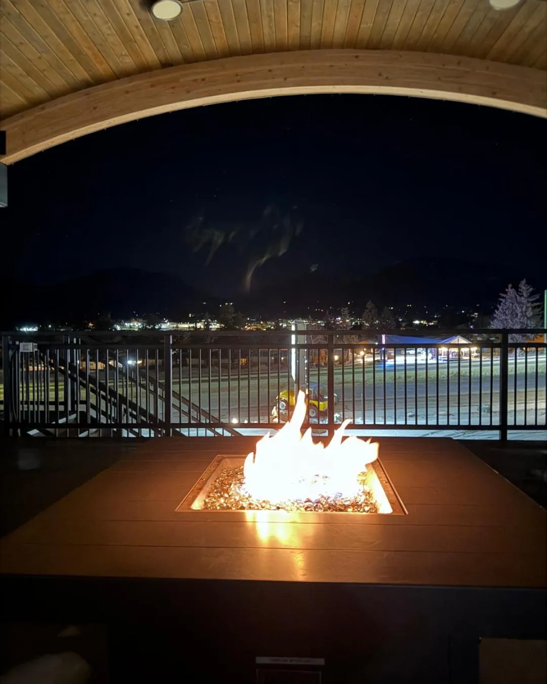 fireplace in Expedition Lodge Estes Park at Rocky Mtn National Park