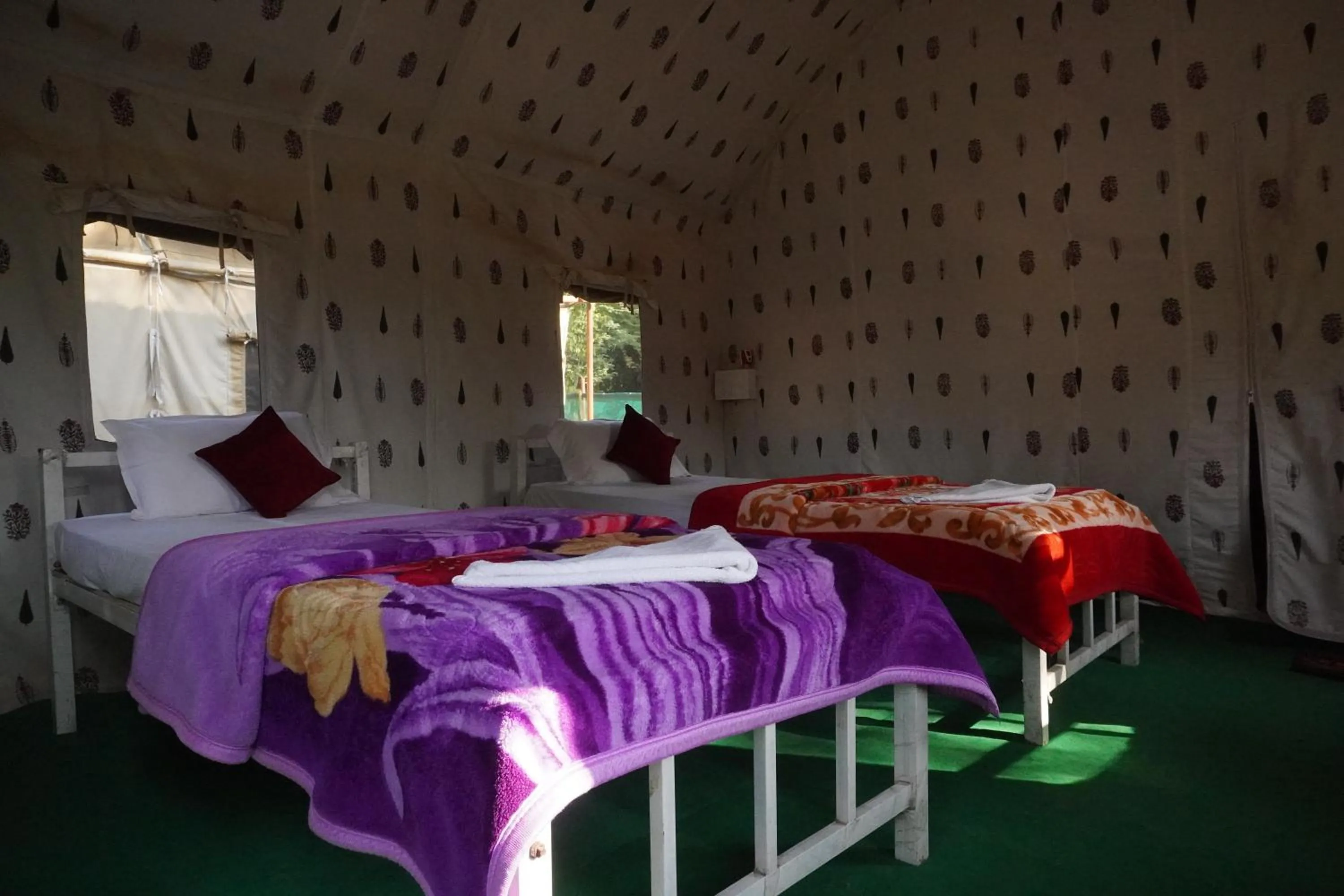 Bedroom, Bed in Kaziranga Eco Camp