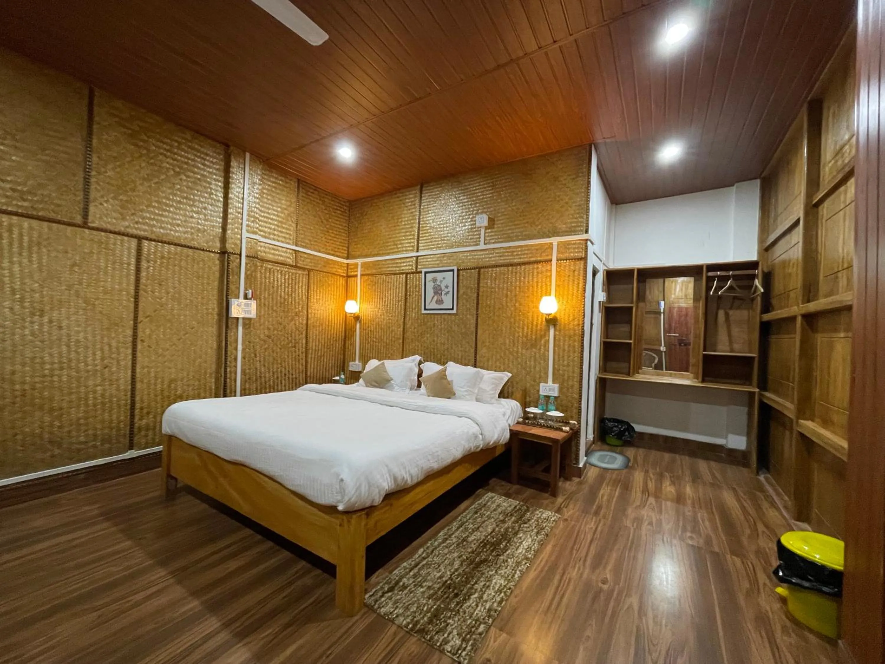 Bed in Kaziranga Eco Camp