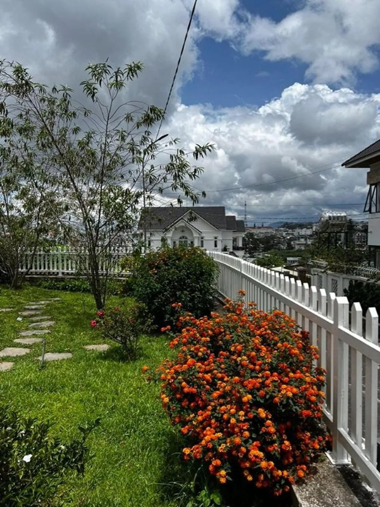 Garden view in The Hobbit Bungalow