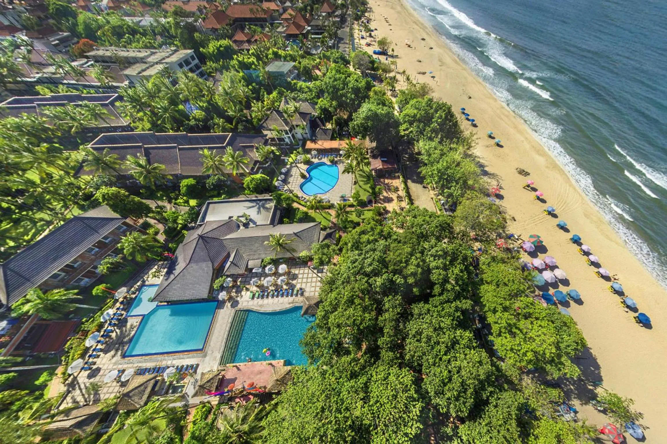 Bird's eye view in The Jayakarta Bali Beach Resort