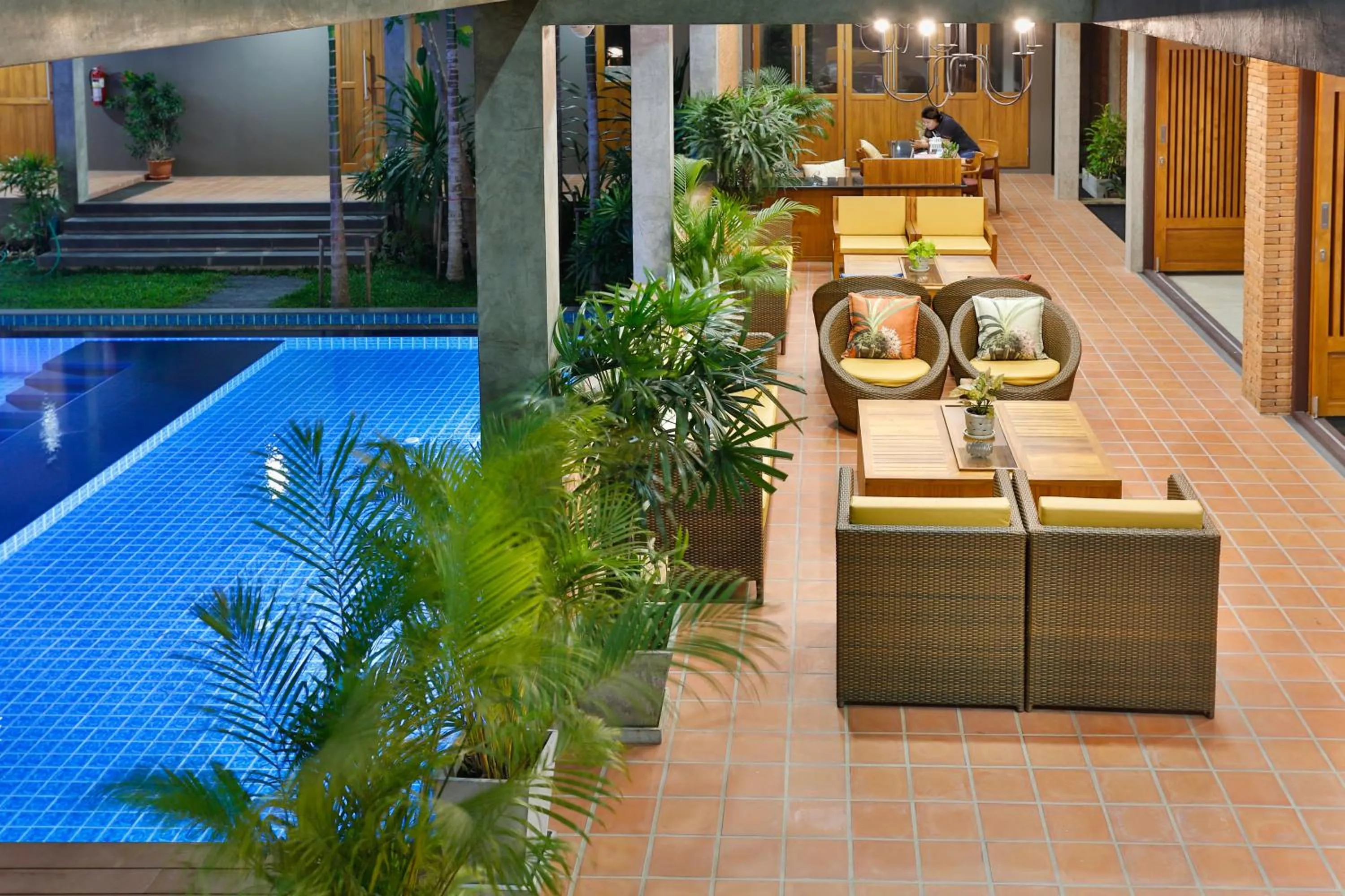 Pool view in Sansuntree