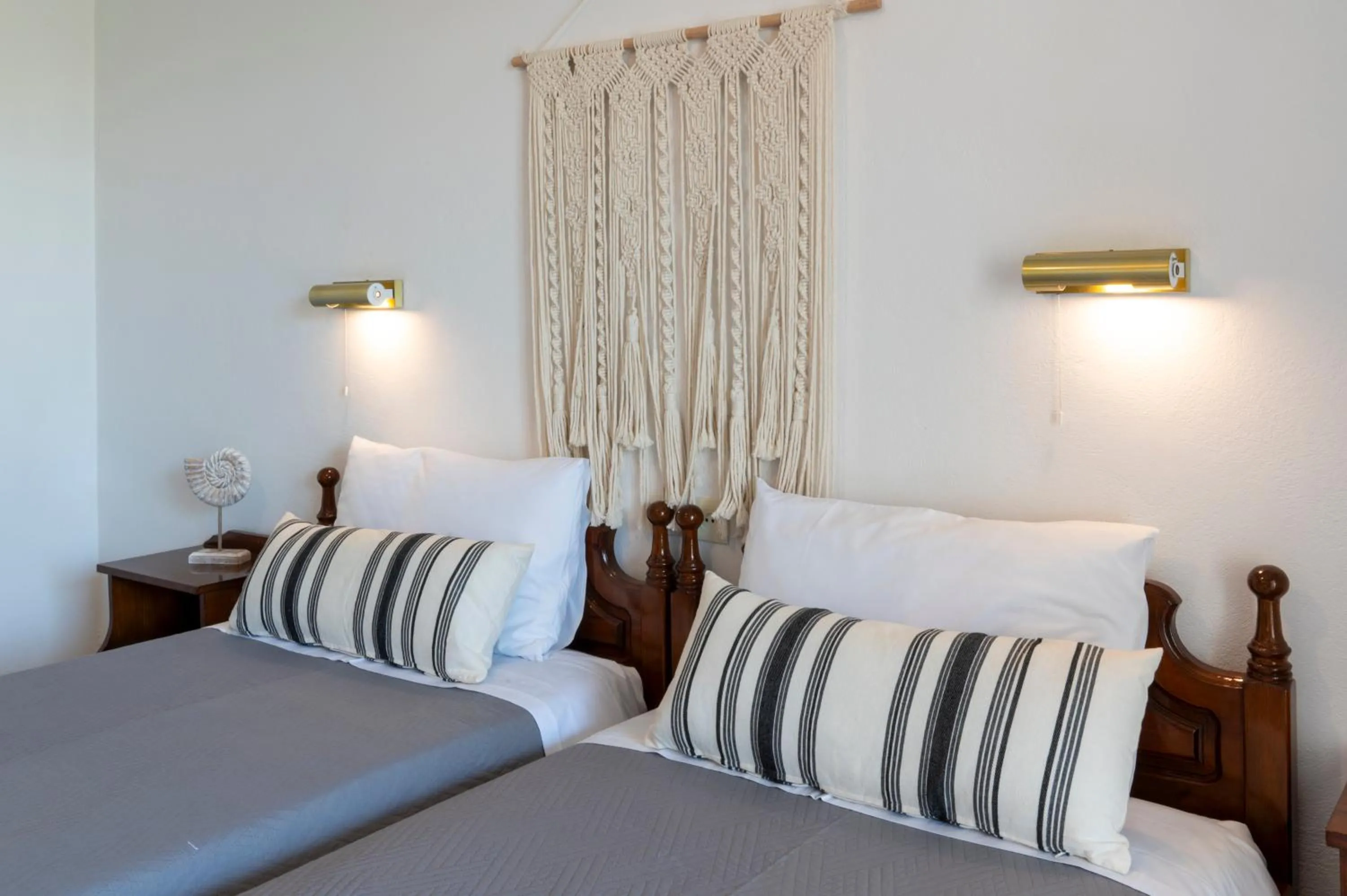 Bed in Irene Hotel Leros