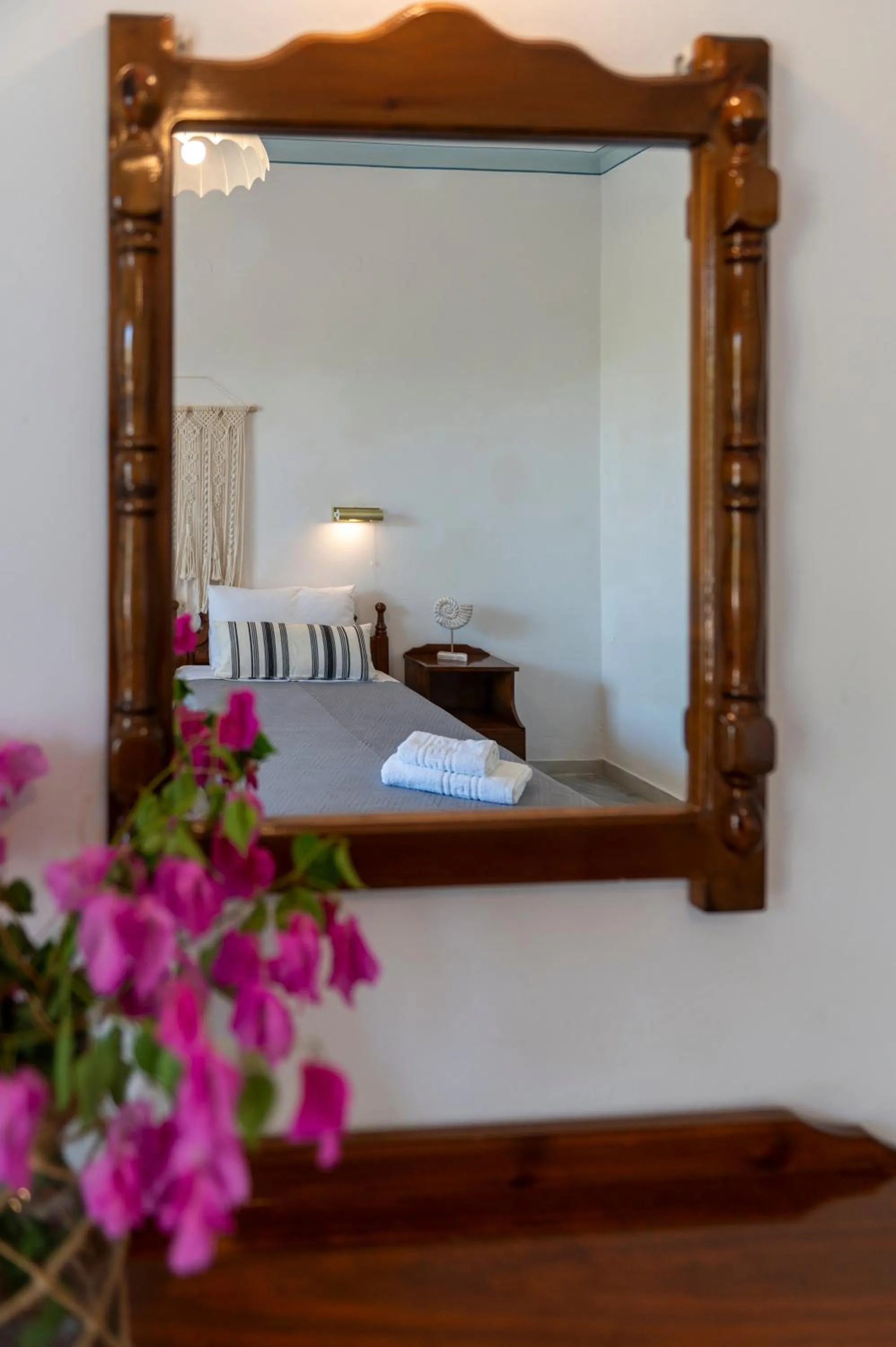 Bed in Irene Hotel Leros