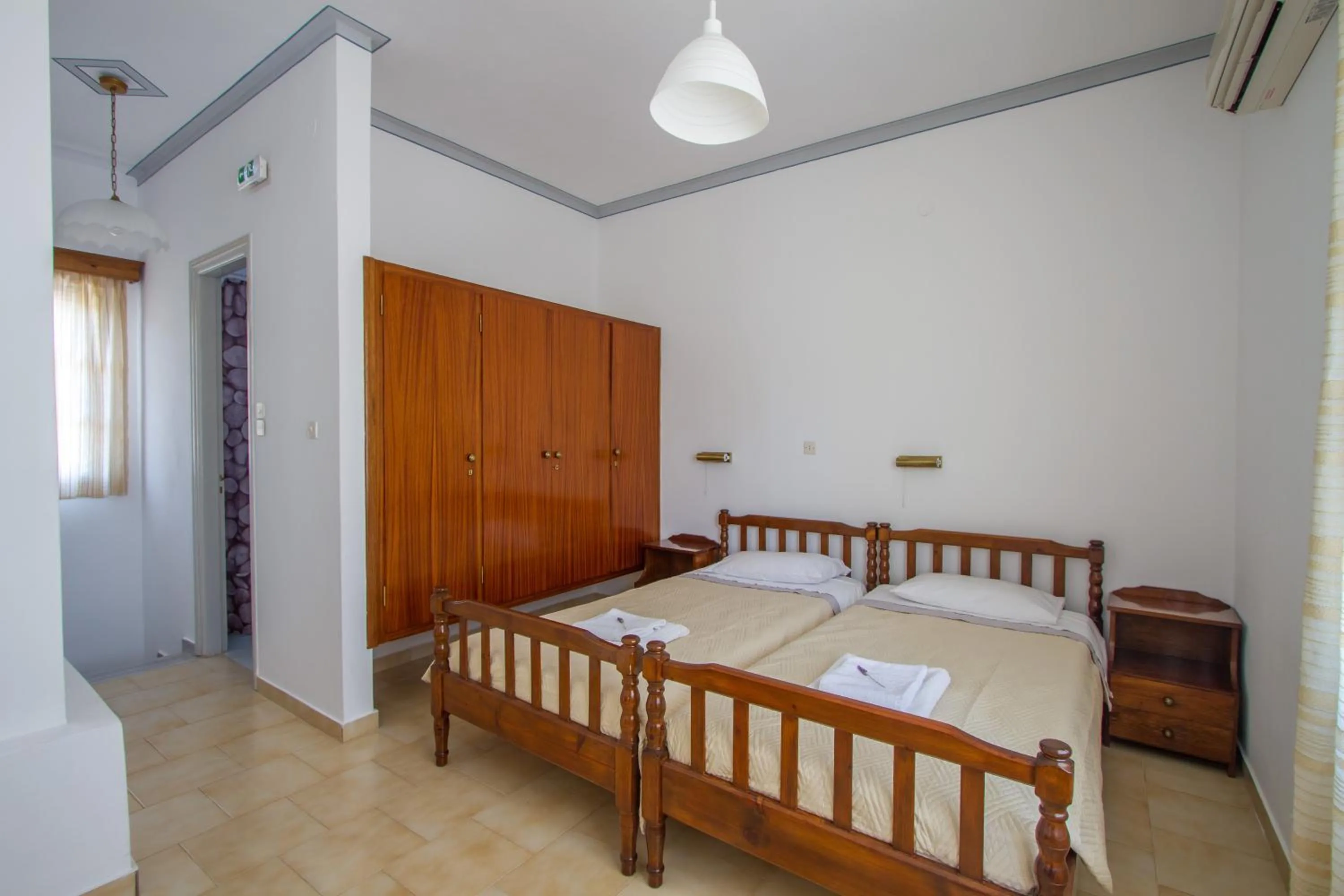 Bed in Irene Hotel Leros