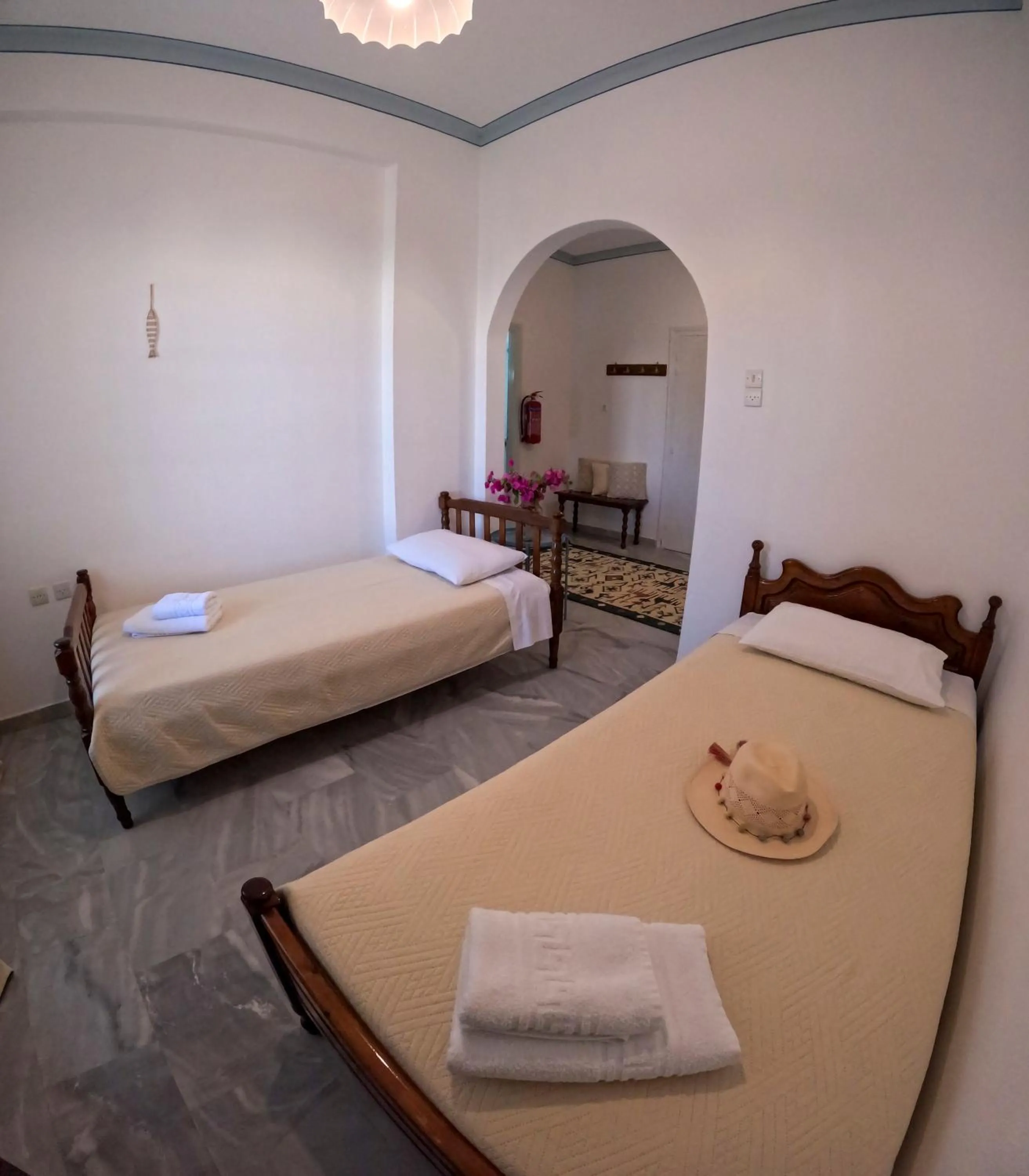 Bed in Irene Hotel Leros