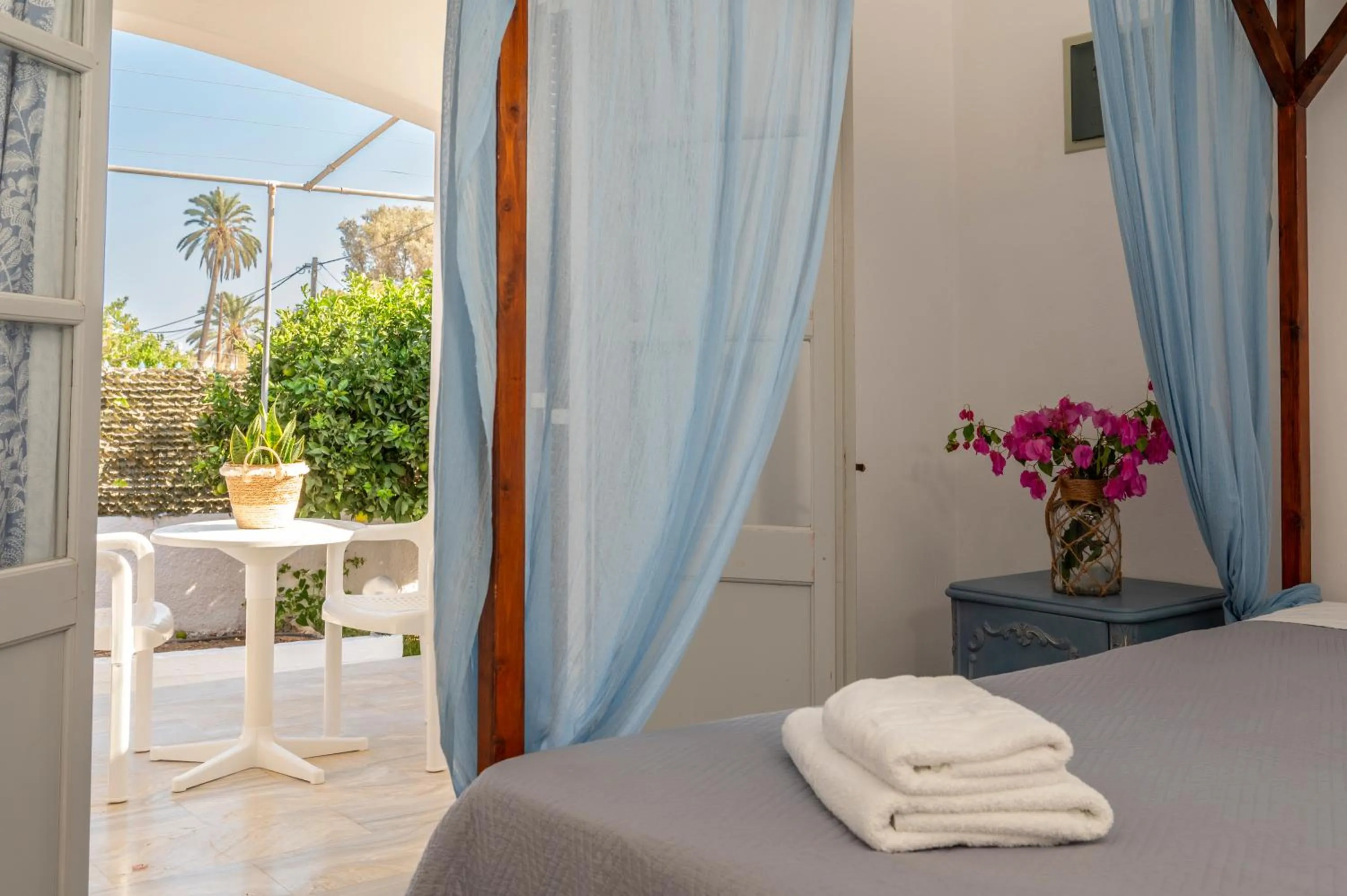 Bed in Irene Hotel Leros