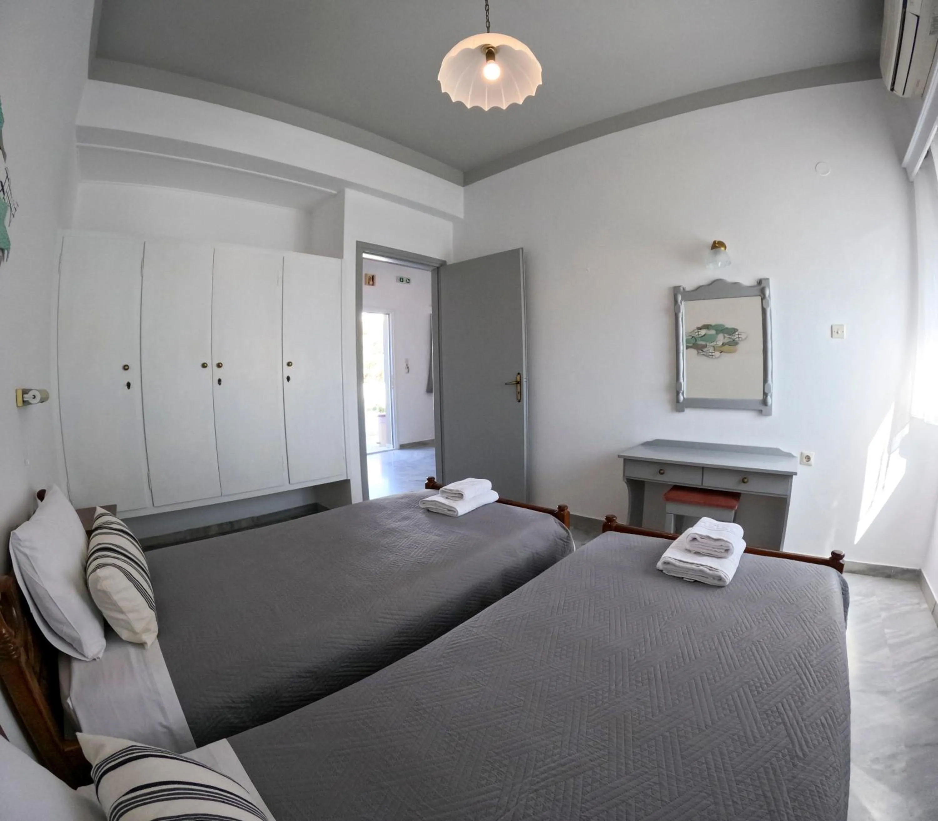 Bed in Irene Hotel Leros