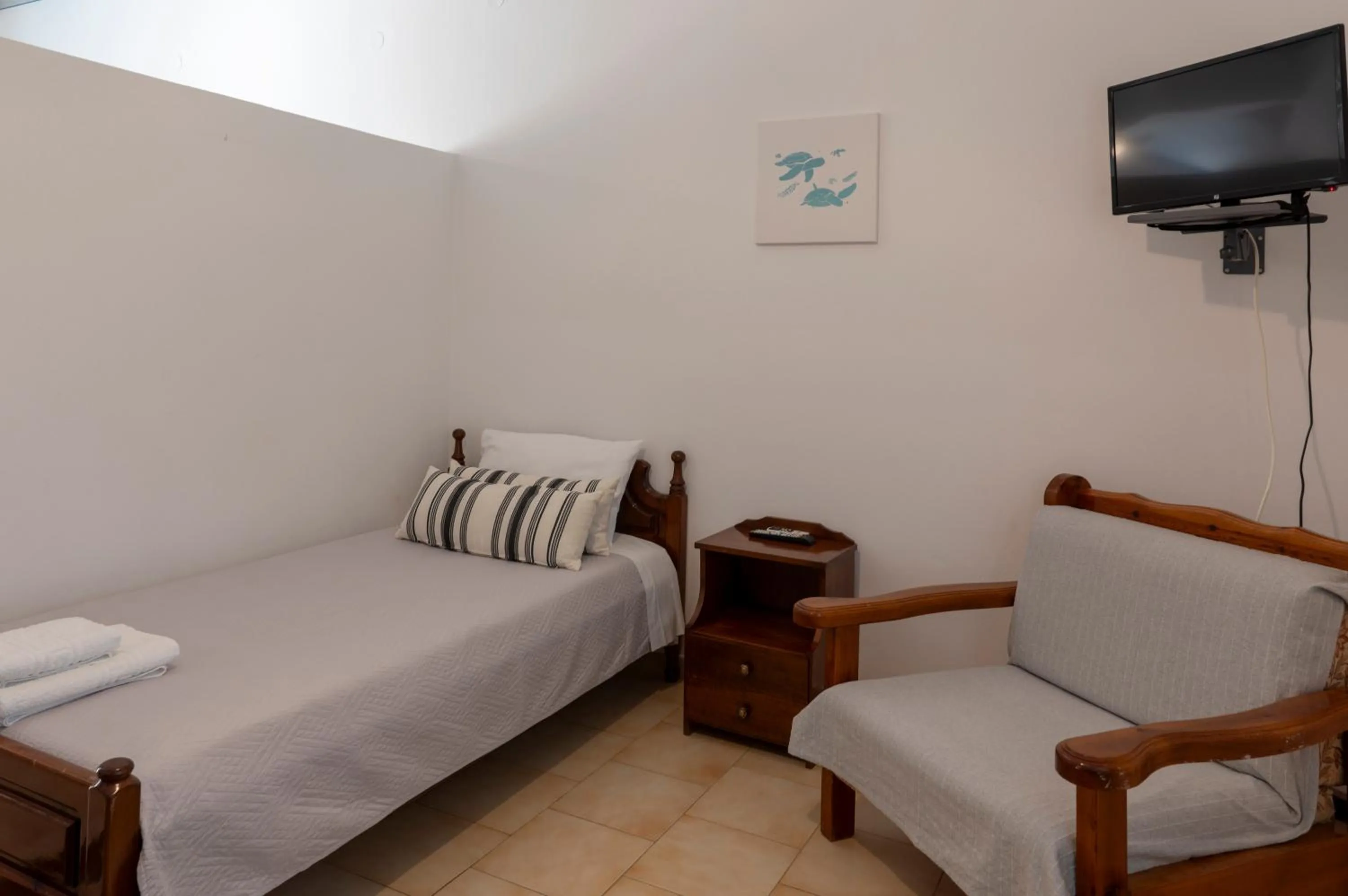 Bed in Irene Hotel Leros