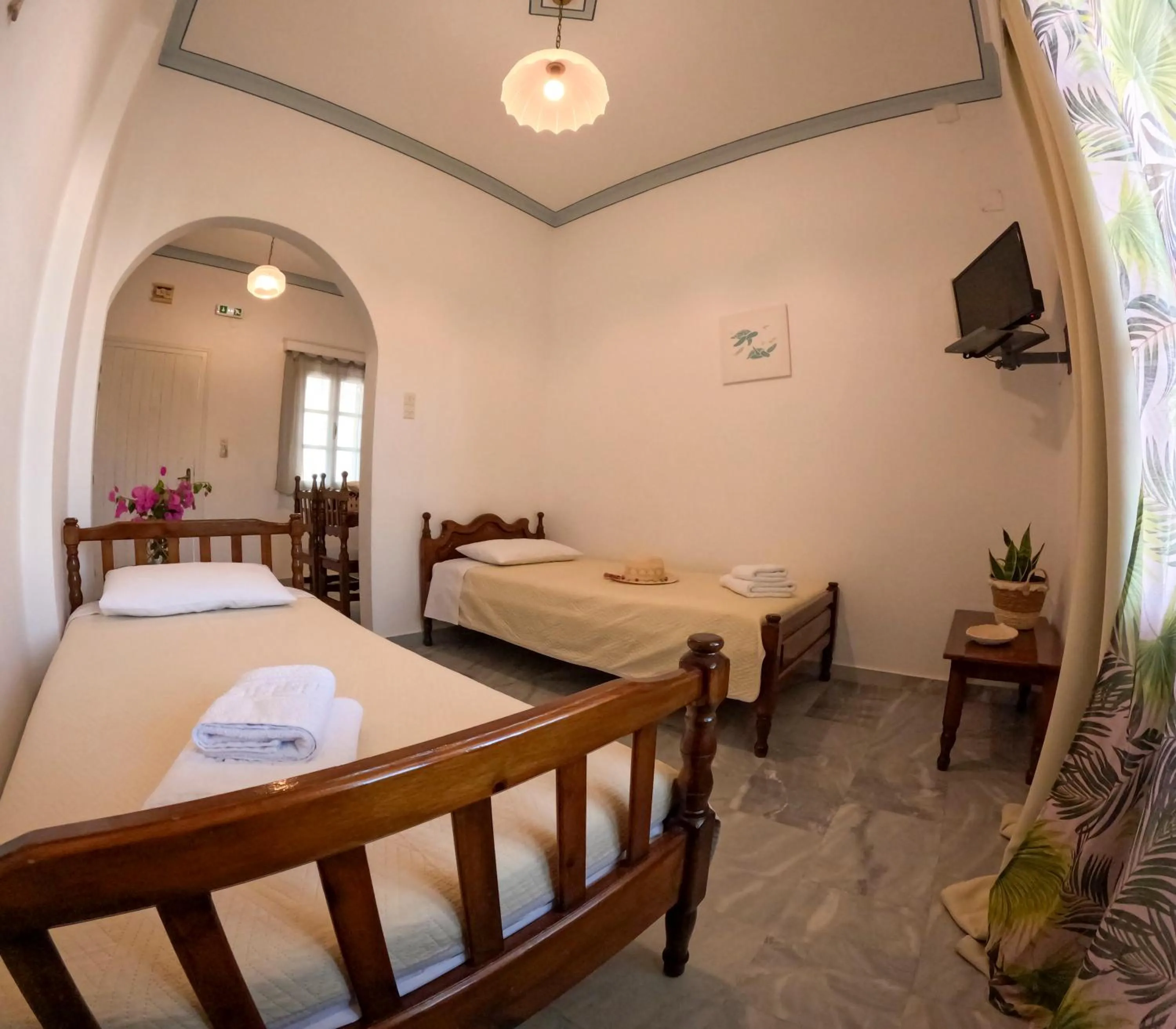 Bed in Irene Hotel Leros