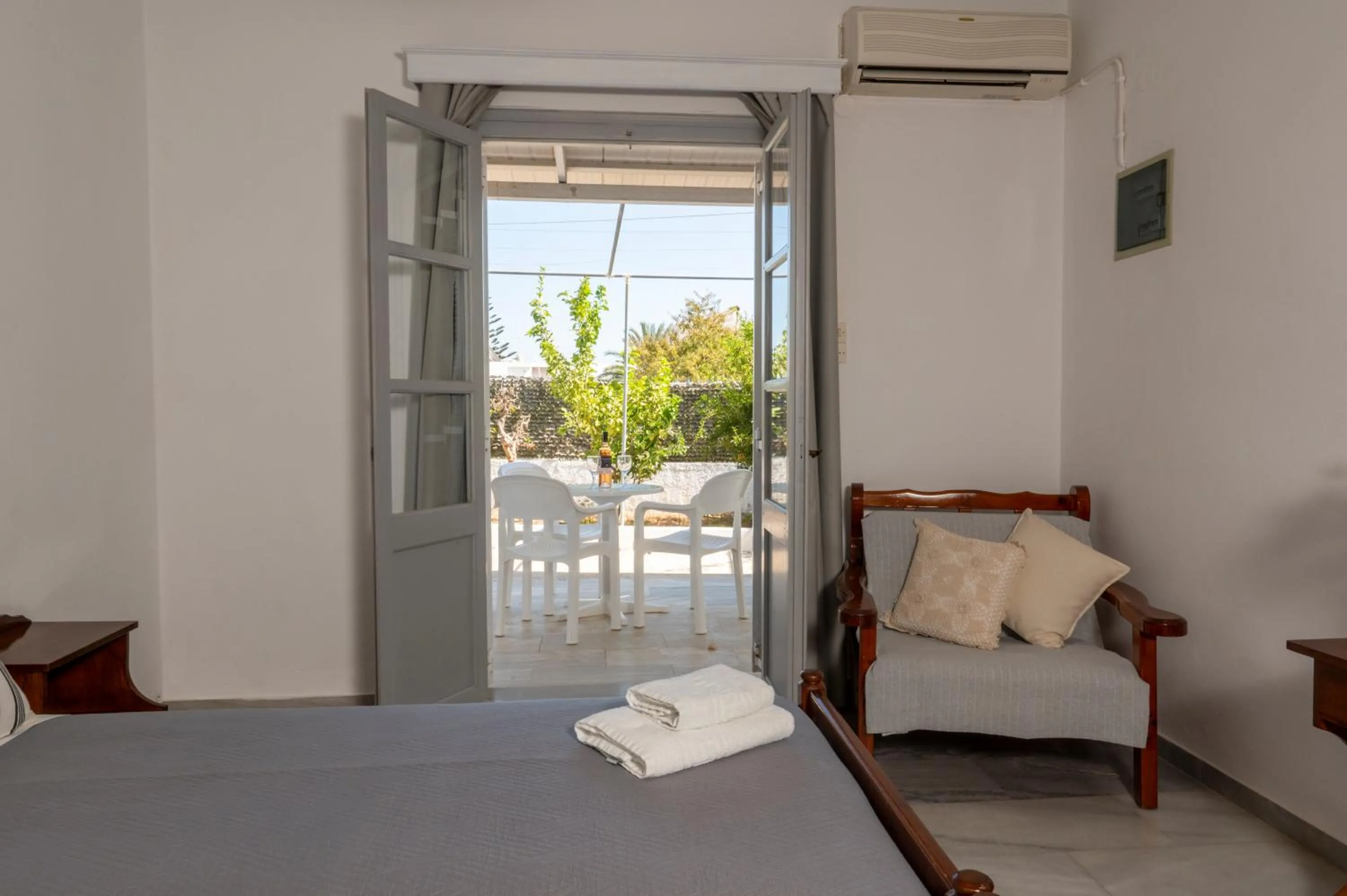 Bed in Irene Hotel Leros