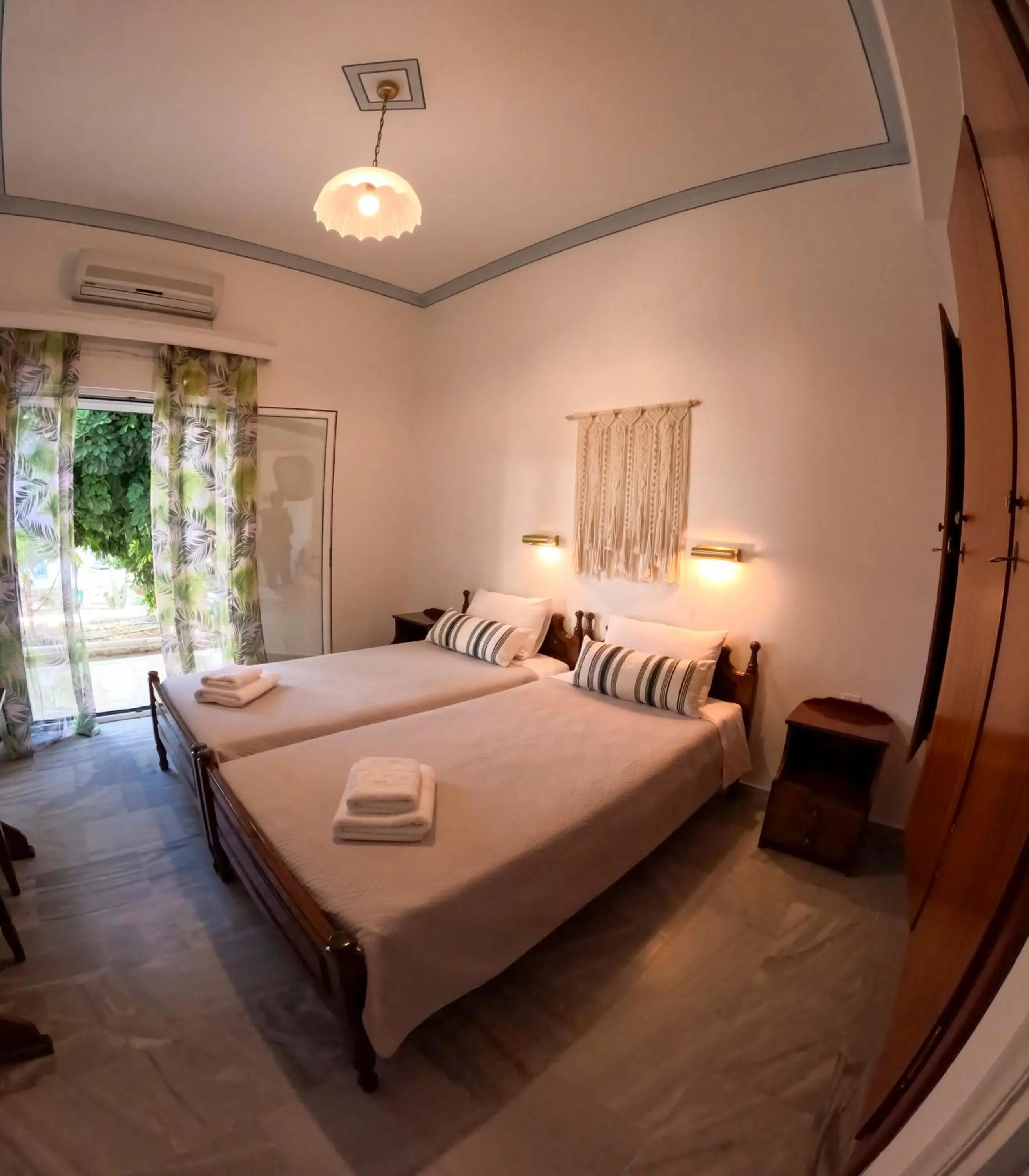 Bed in Irene Hotel Leros