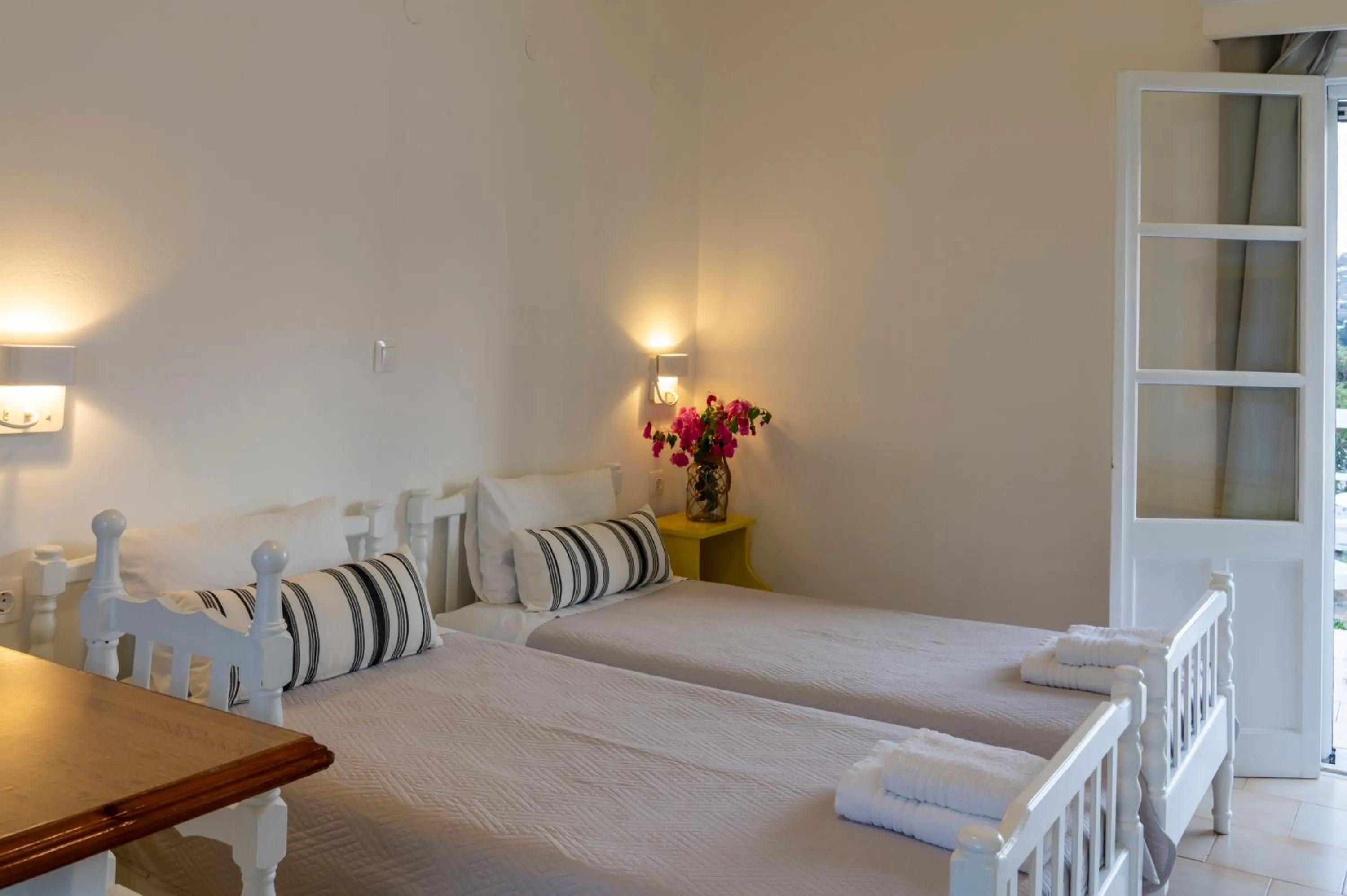 Bed in Irene Hotel Leros
