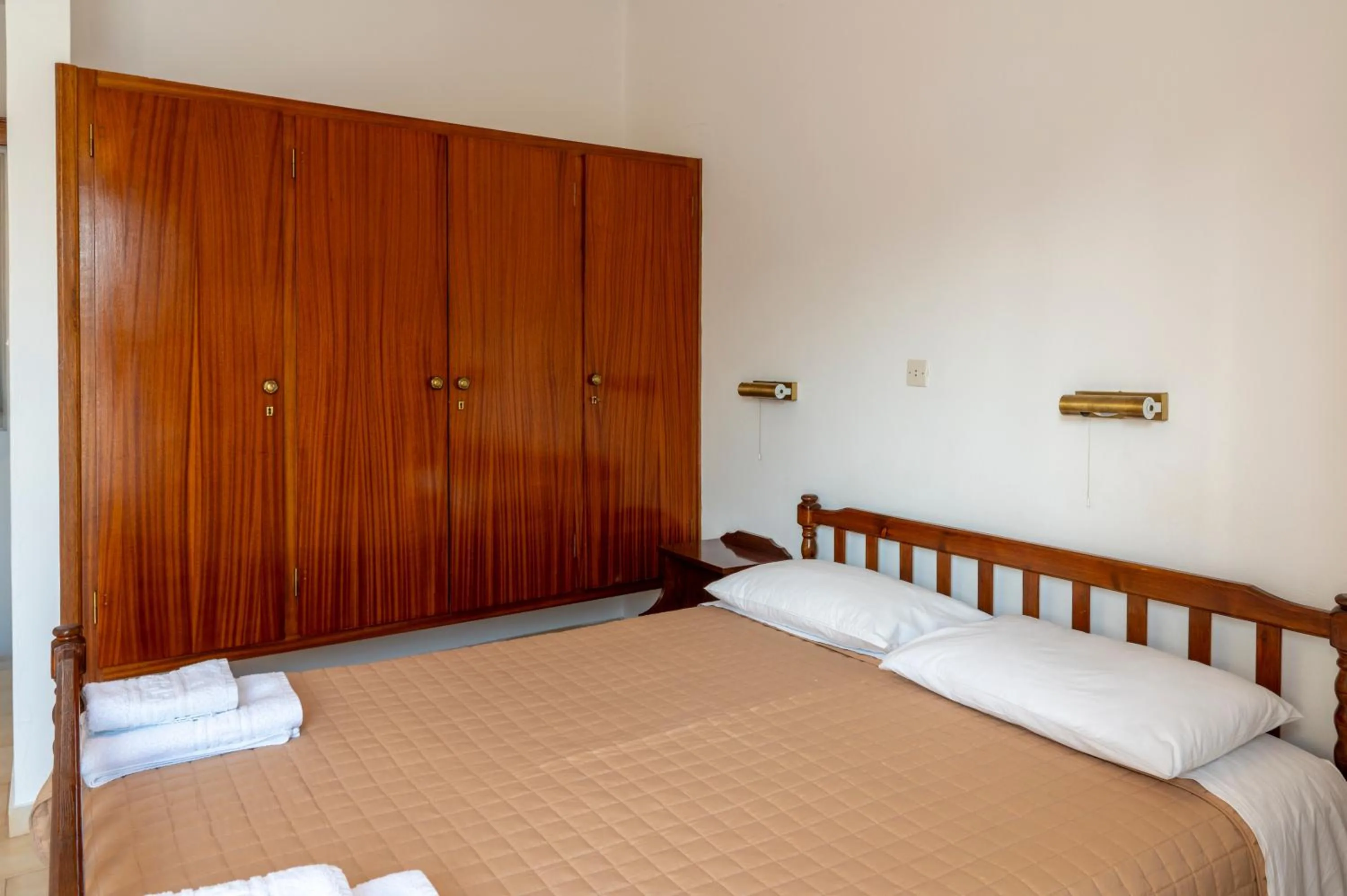 Bed in Irene Hotel Leros