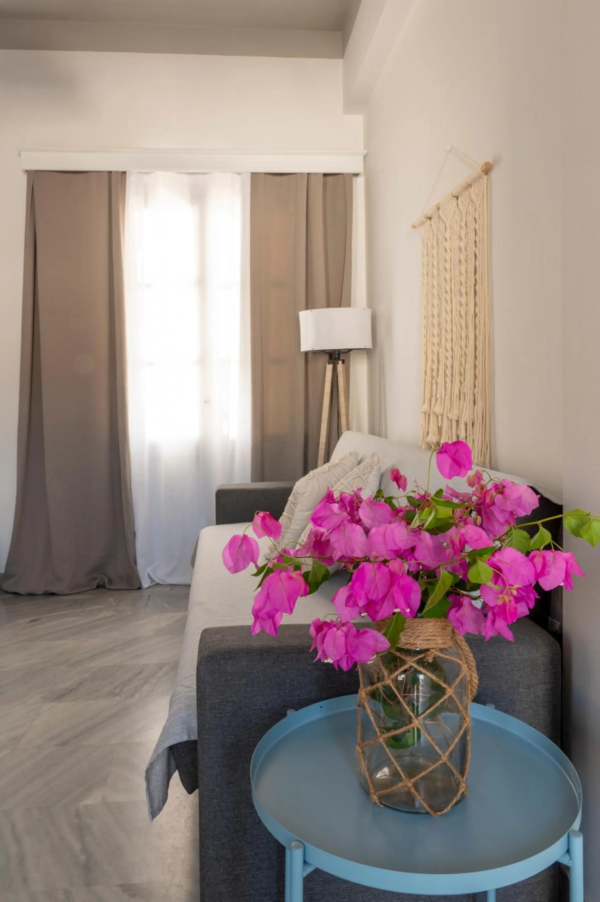 Bed in Irene Hotel Leros