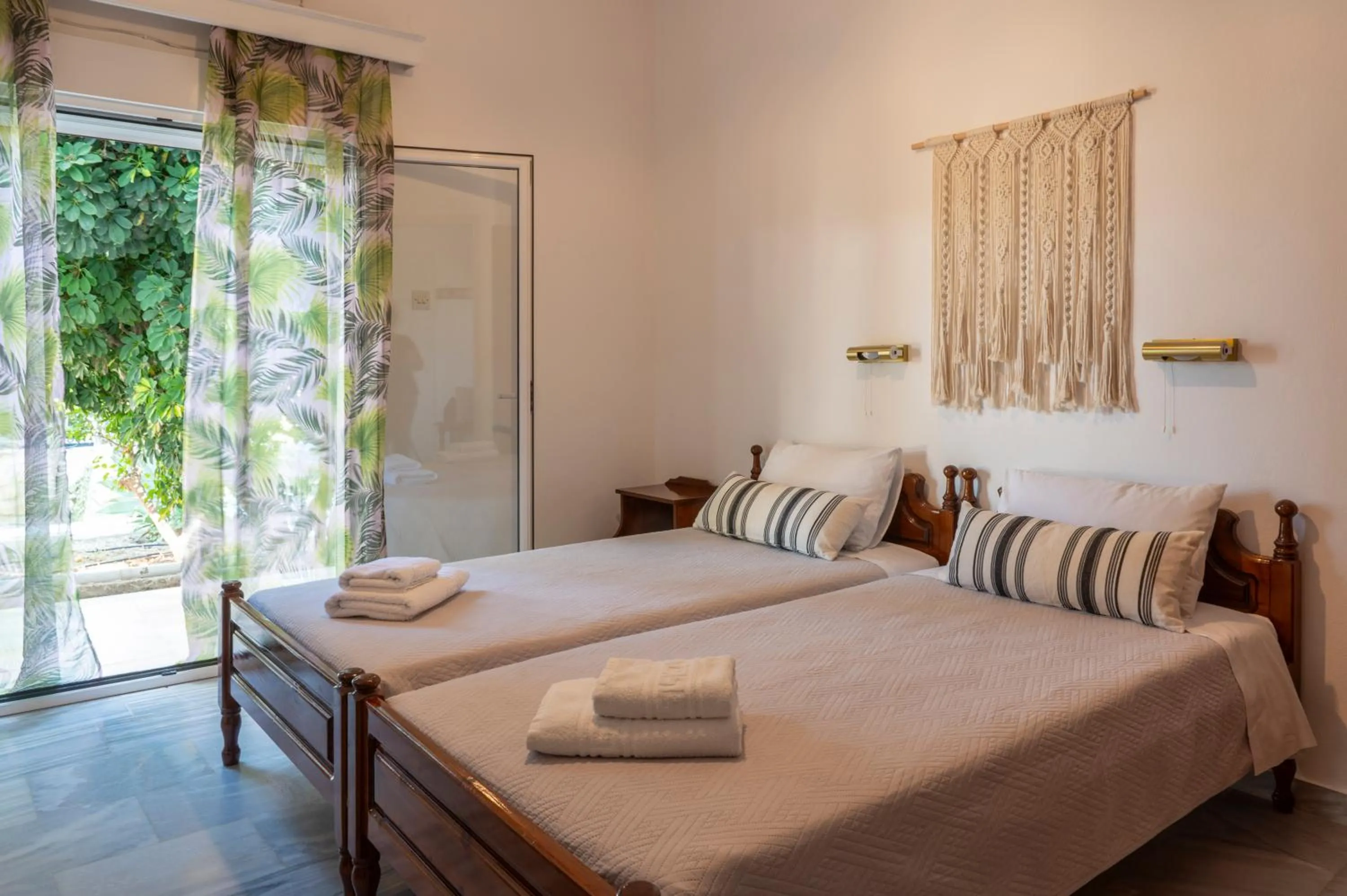 Bed in Irene Hotel Leros