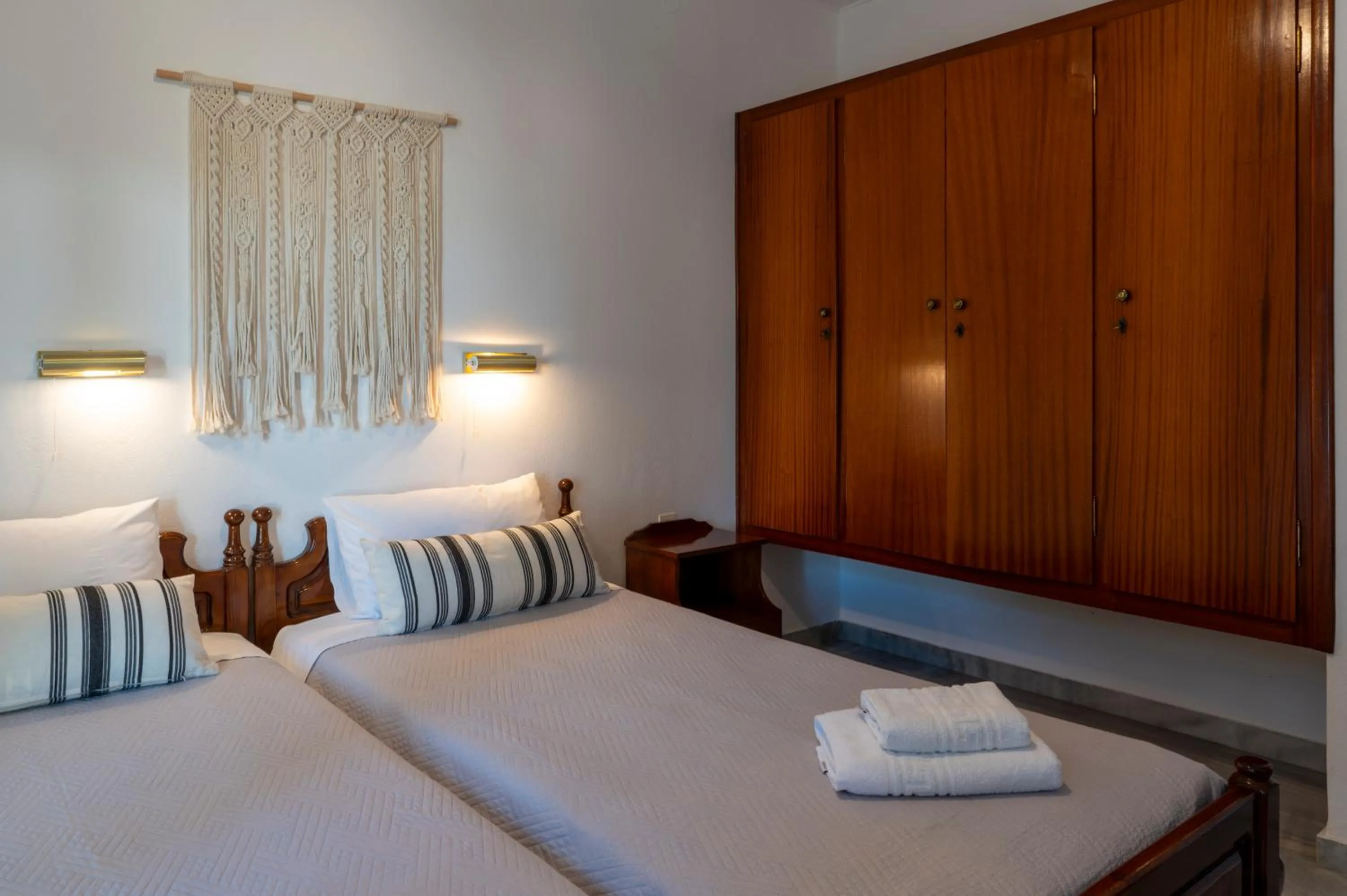 Bed in Irene Hotel Leros