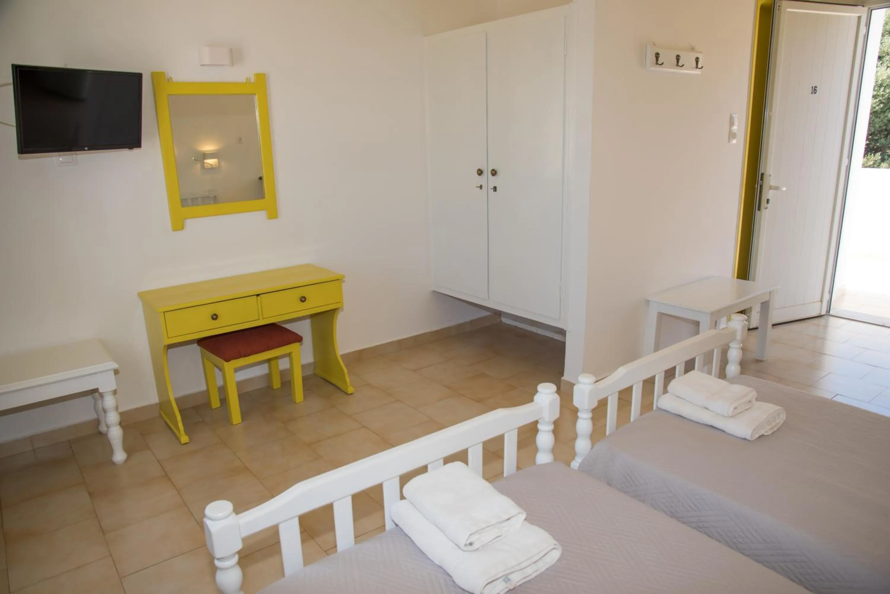 Bedroom, Bed in Irene Hotel Leros