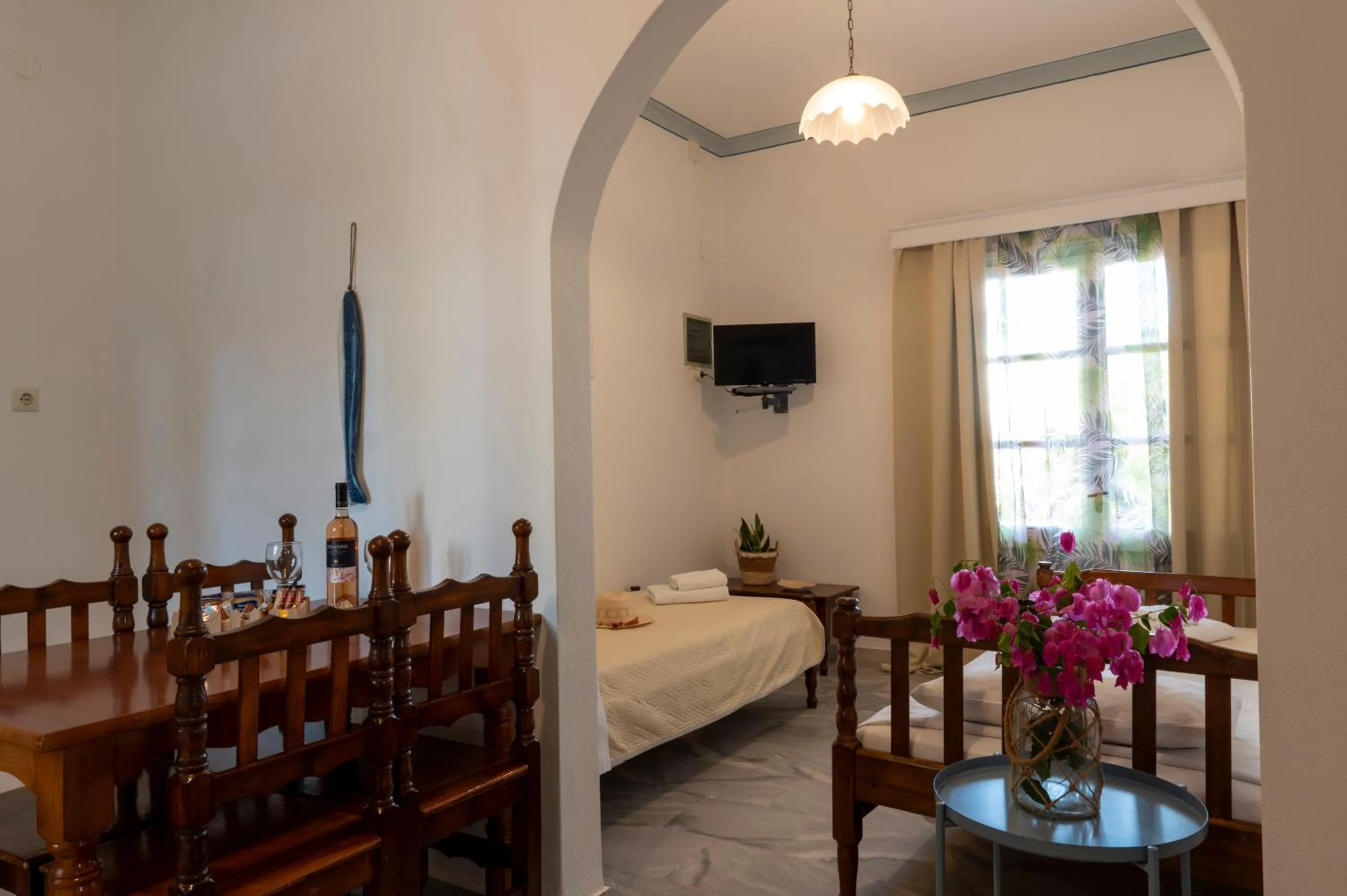 Bed in Irene Hotel Leros