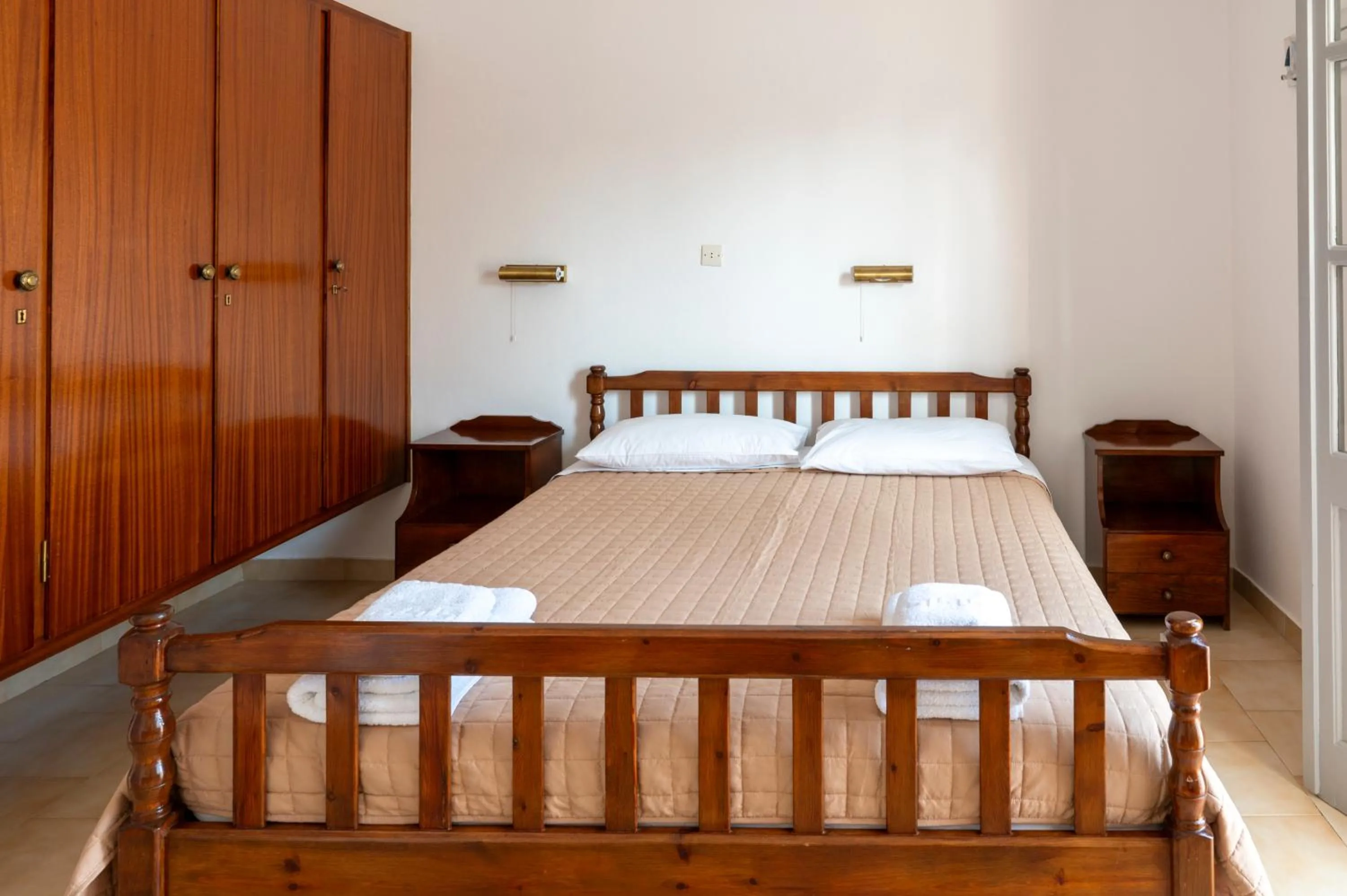 Bed in Irene Hotel Leros