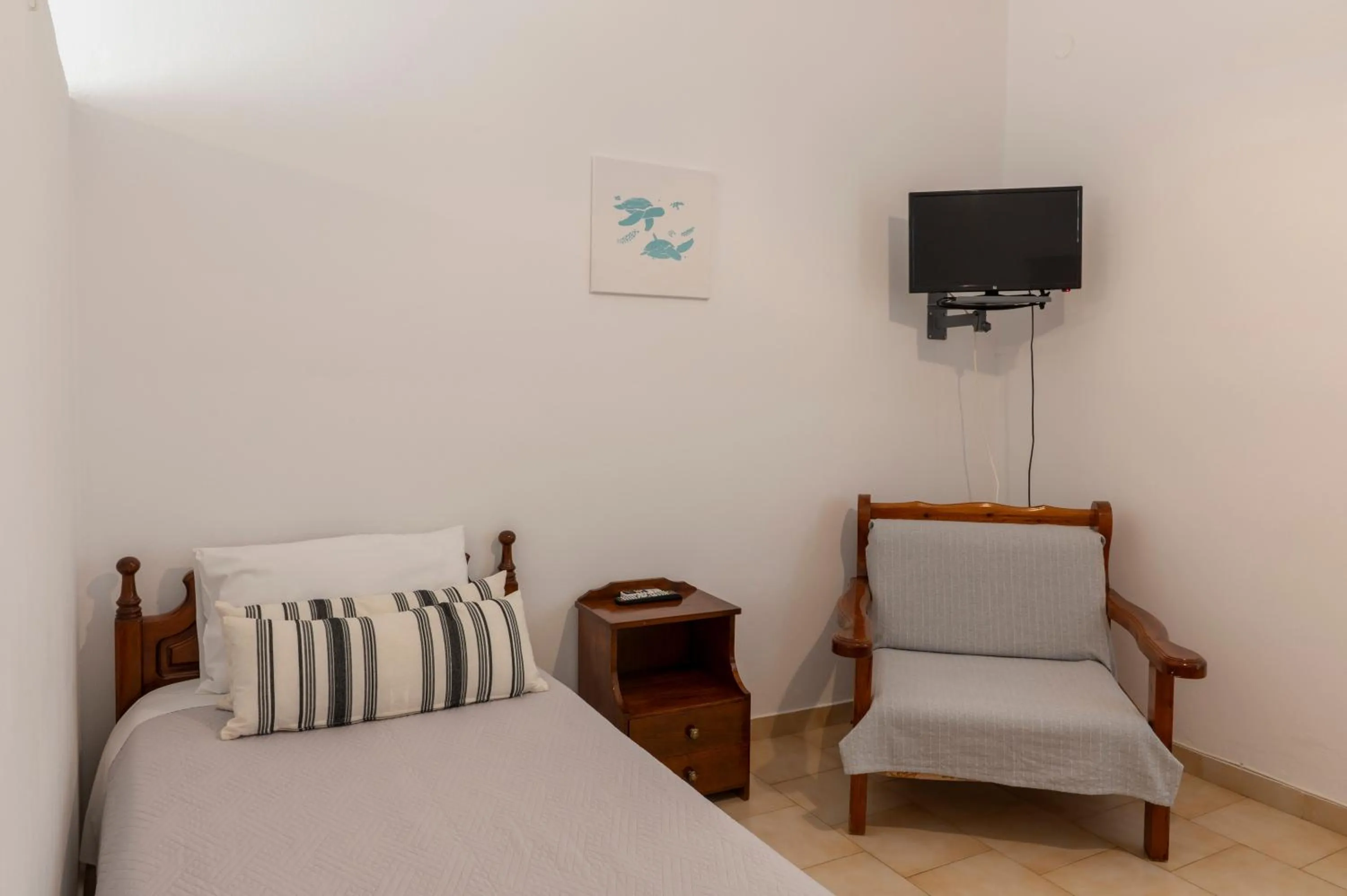 Bed in Irene Hotel Leros
