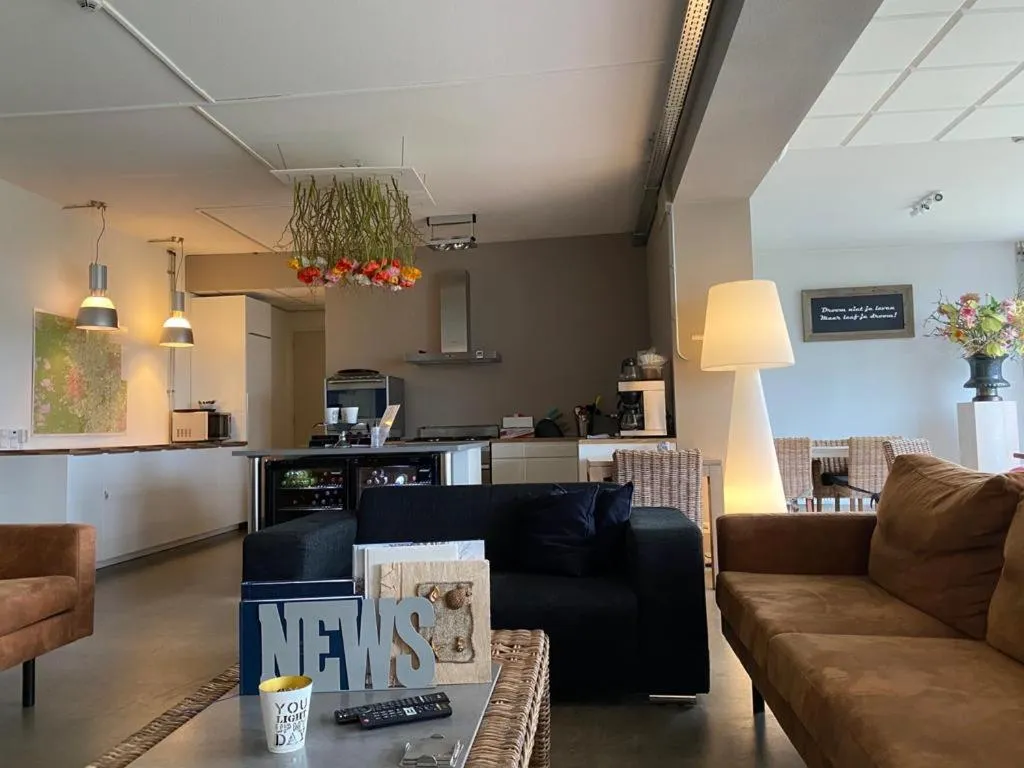 Living room in De Slaapfabriek vakantiehuis en trainingslocatie