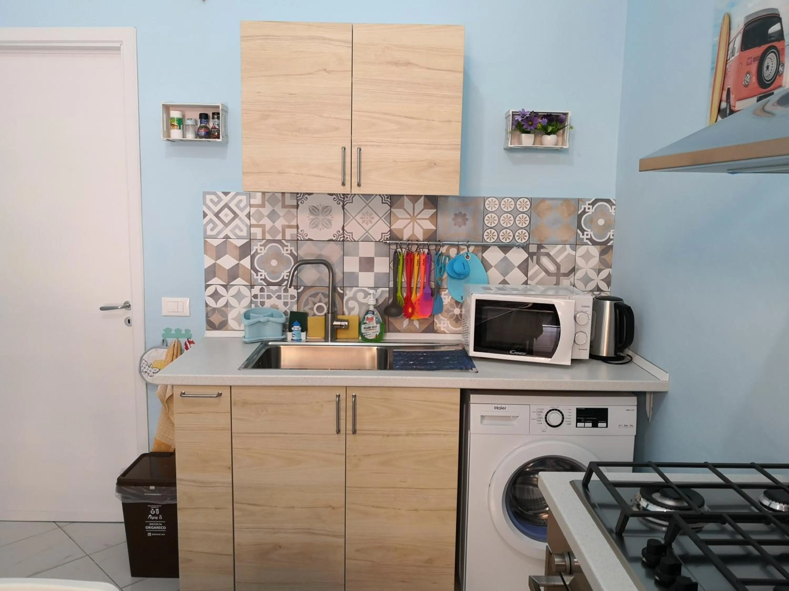 Kitchen or kitchenette in Short Lets Vacanze "Massimo"