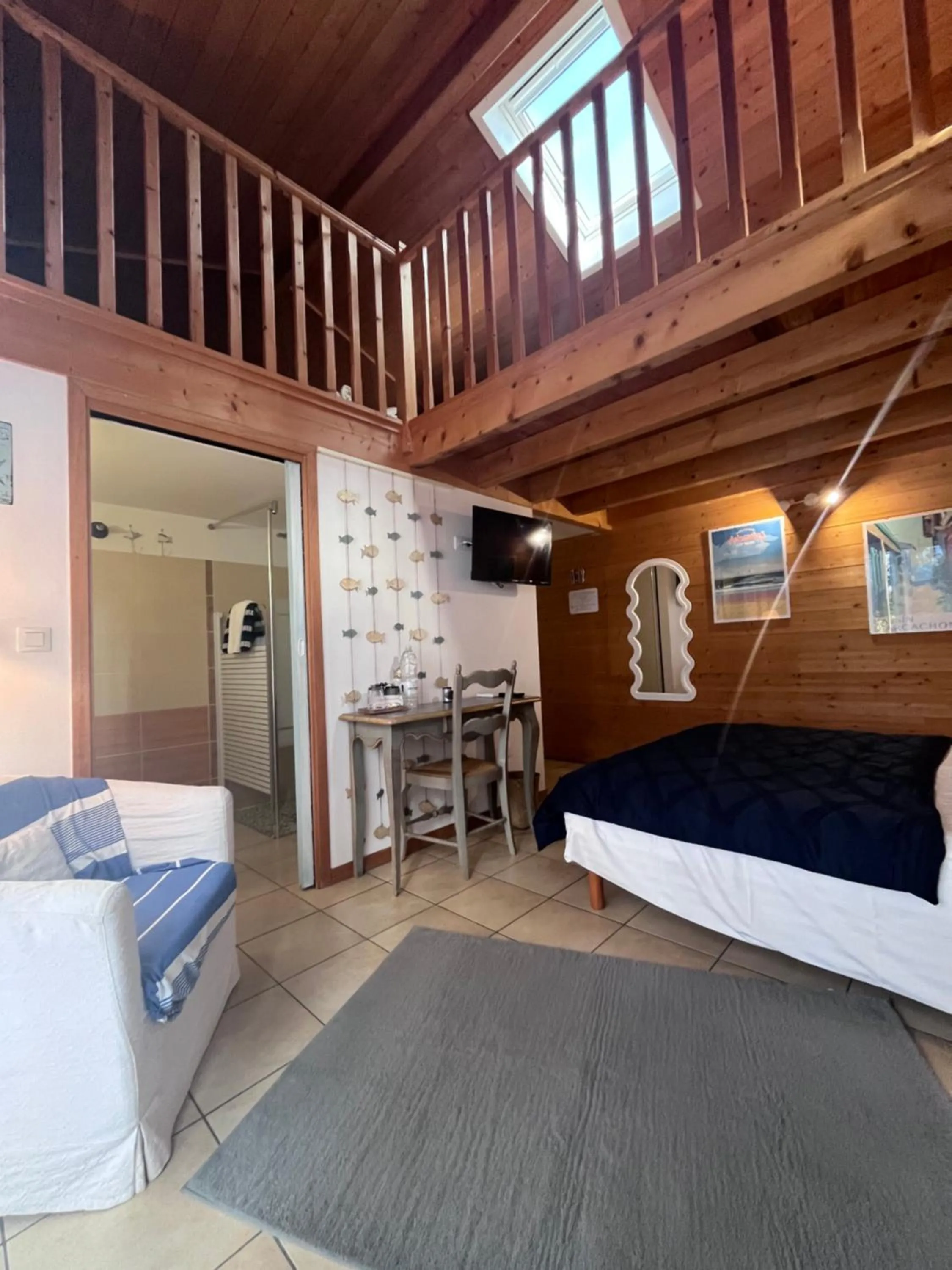 Bed in La Villa Herbert Maison d'hôtes à Andernos