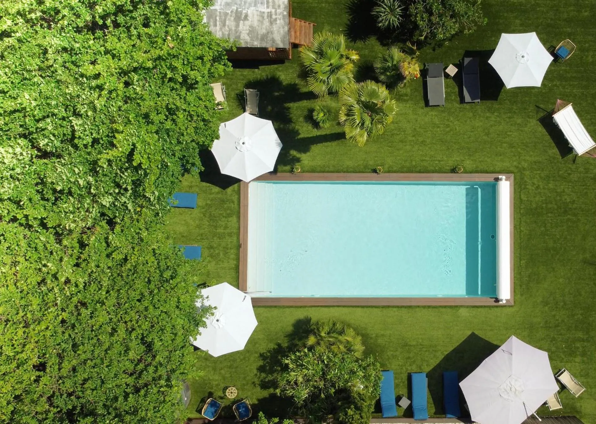 Garden view in La Villa Herbert Maison d'hôtes à Andernos